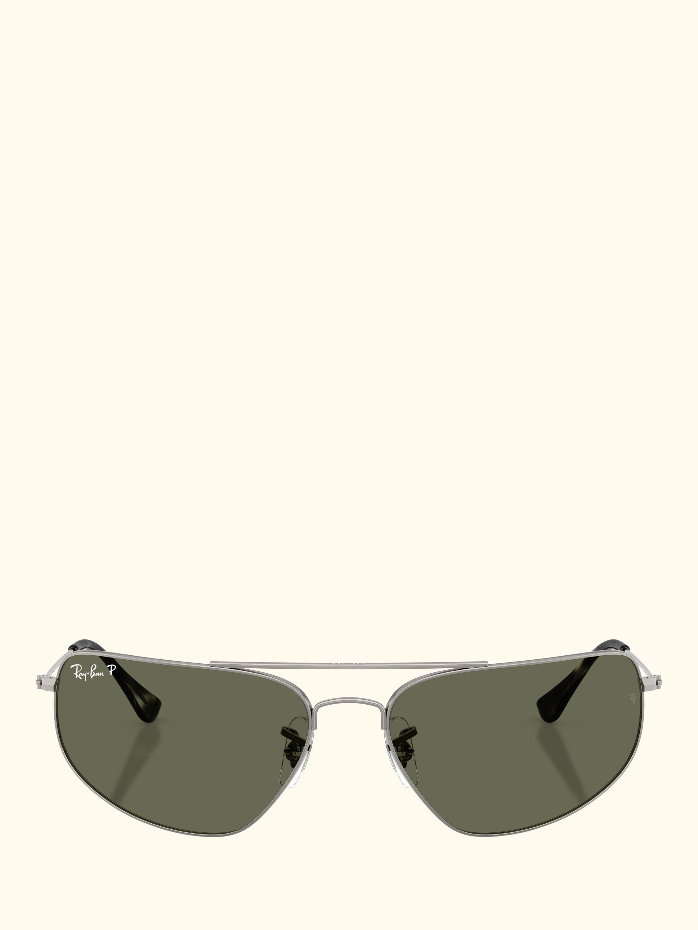 RB3780 Men's Rectangular Sunglasses, Gunmetal/Green