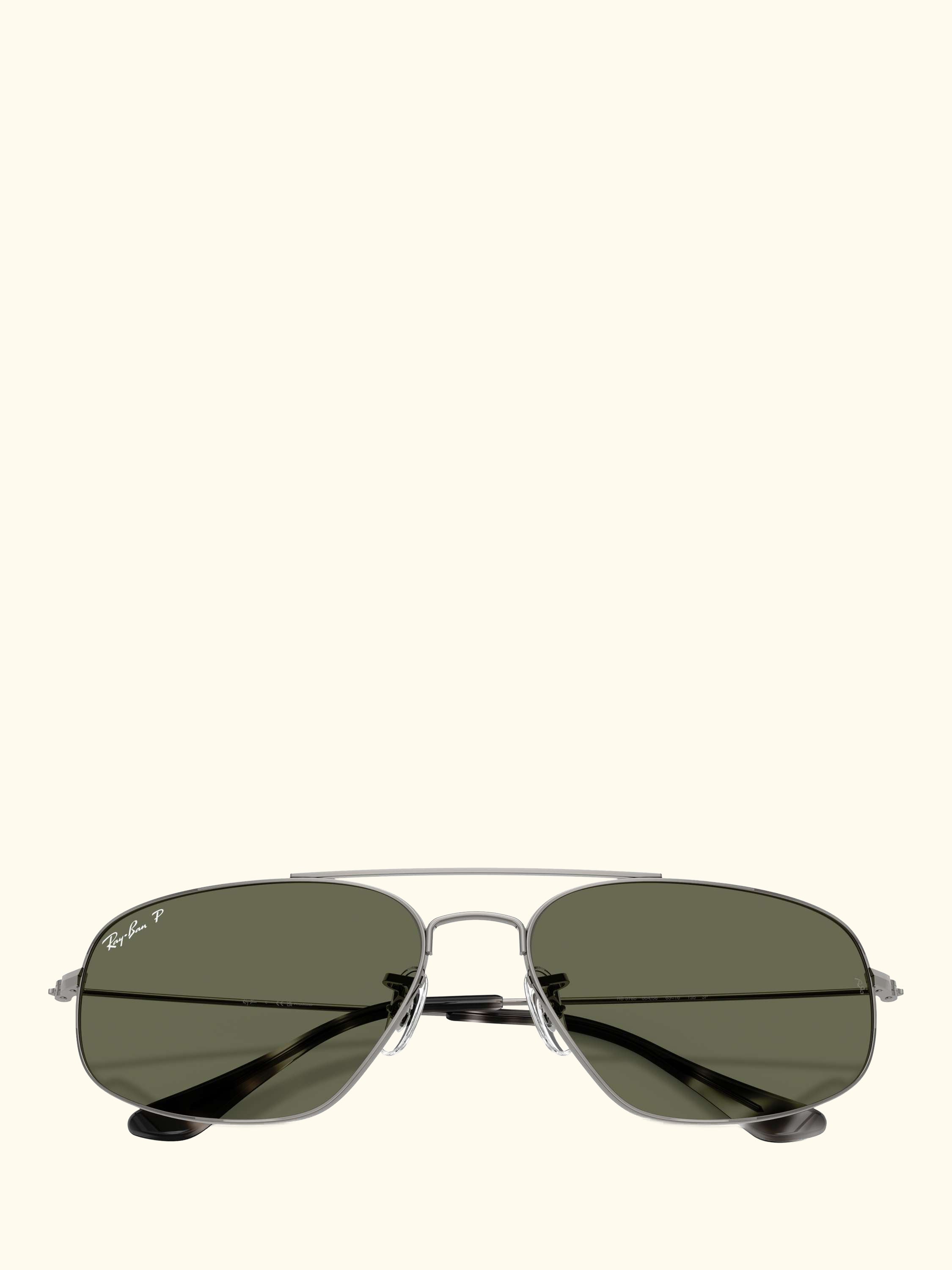 RB3780 Men's Rectangular Sunglasses, Gunmetal/Green