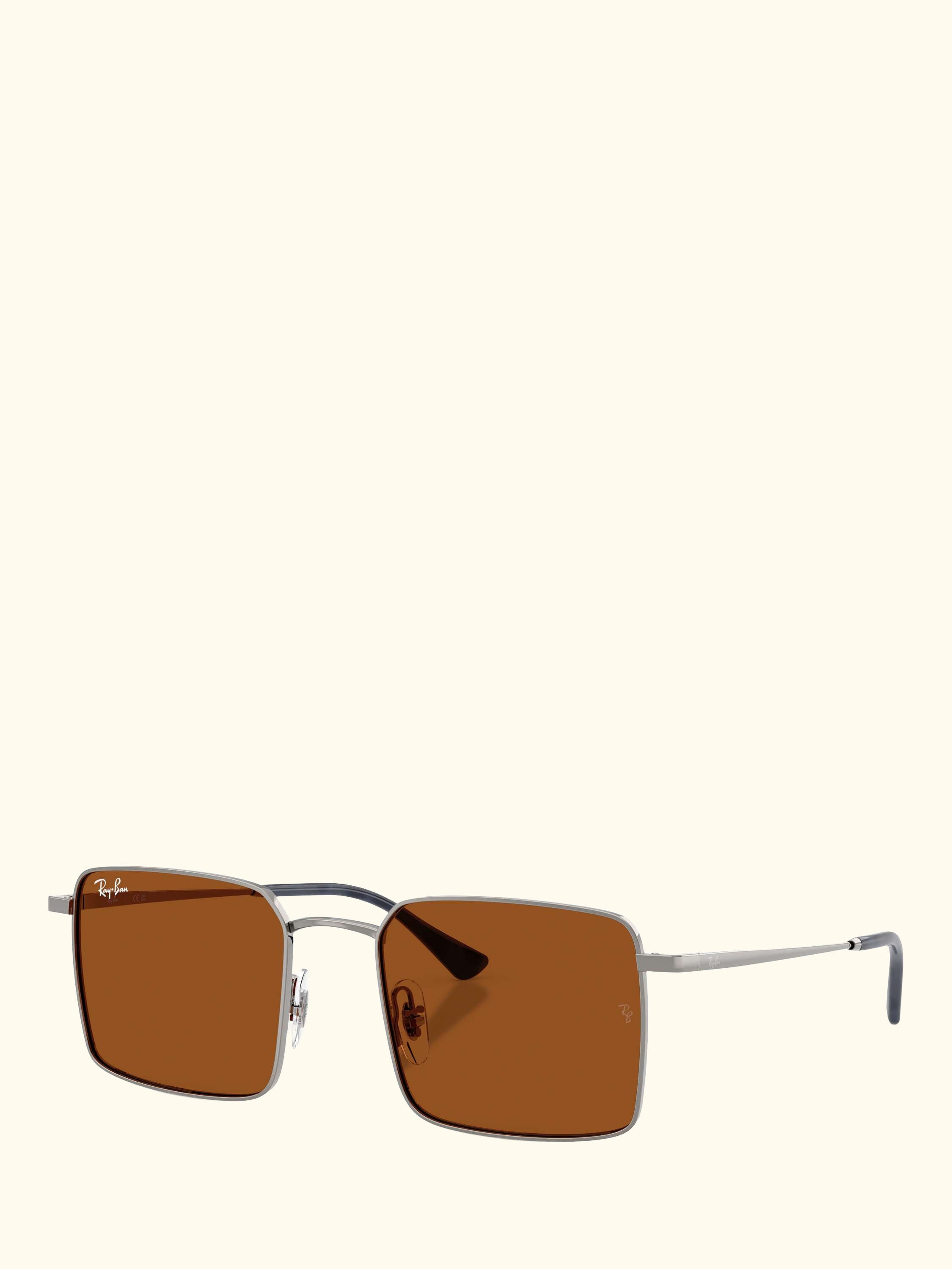 RB3782 Men's Idan Square Sunglasses, Gunmetal/Brown