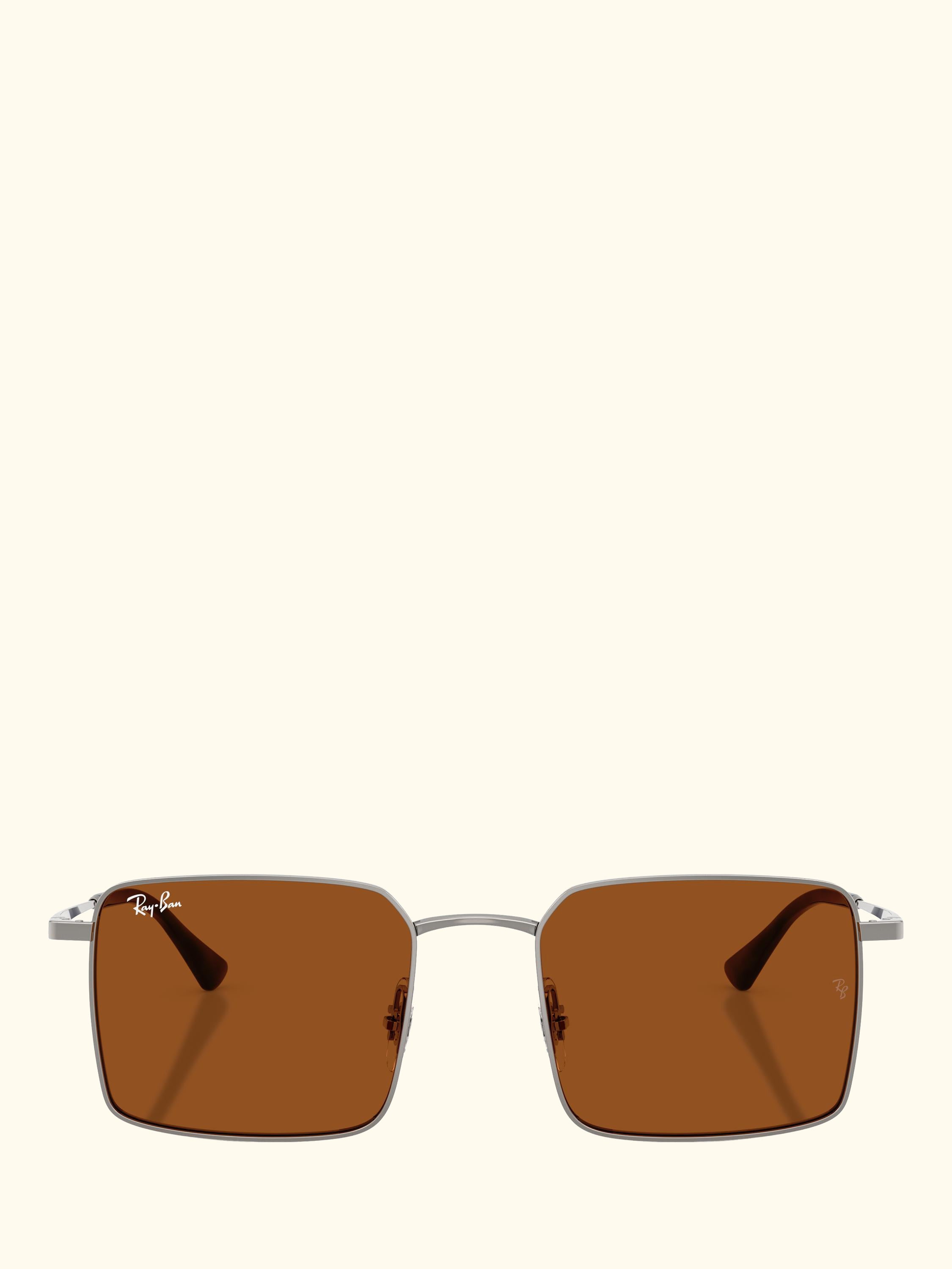RB3782 Men's Idan Square Sunglasses, Gunmetal/Brown