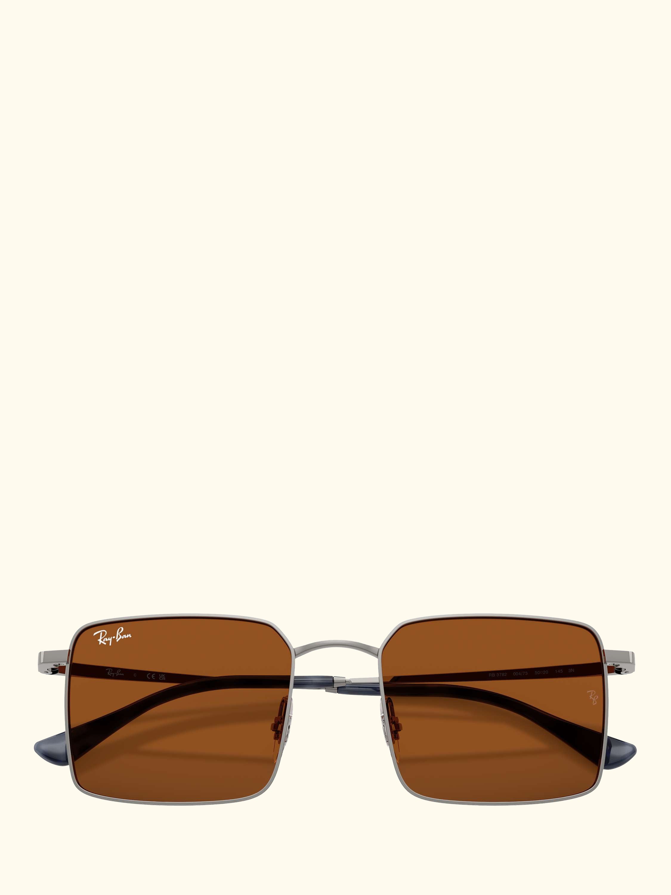 RB3782 Men's Idan Square Sunglasses, Gunmetal/Brown