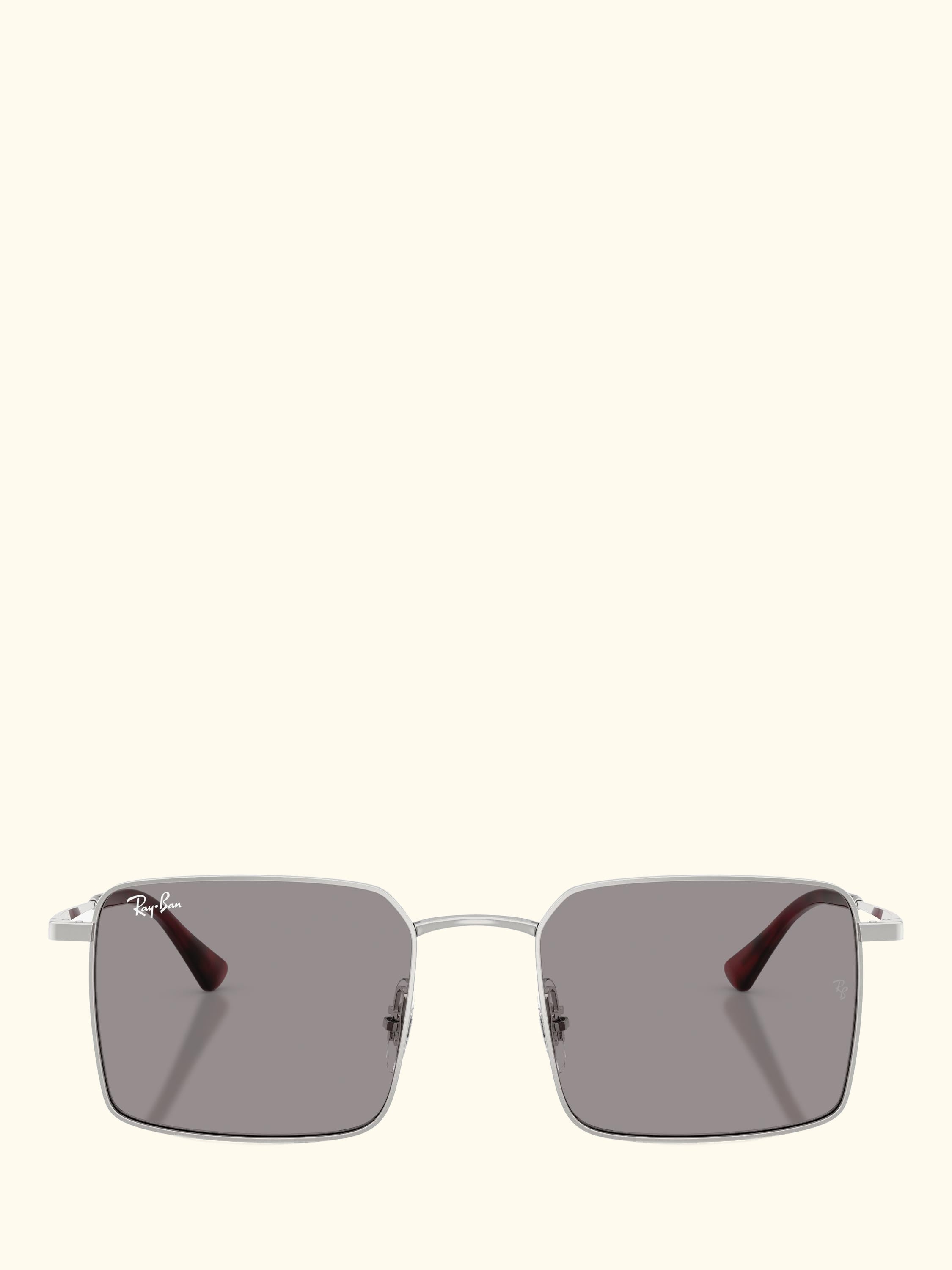 RB3782 Men's Idan Square Sunglasses, Silver/Grey