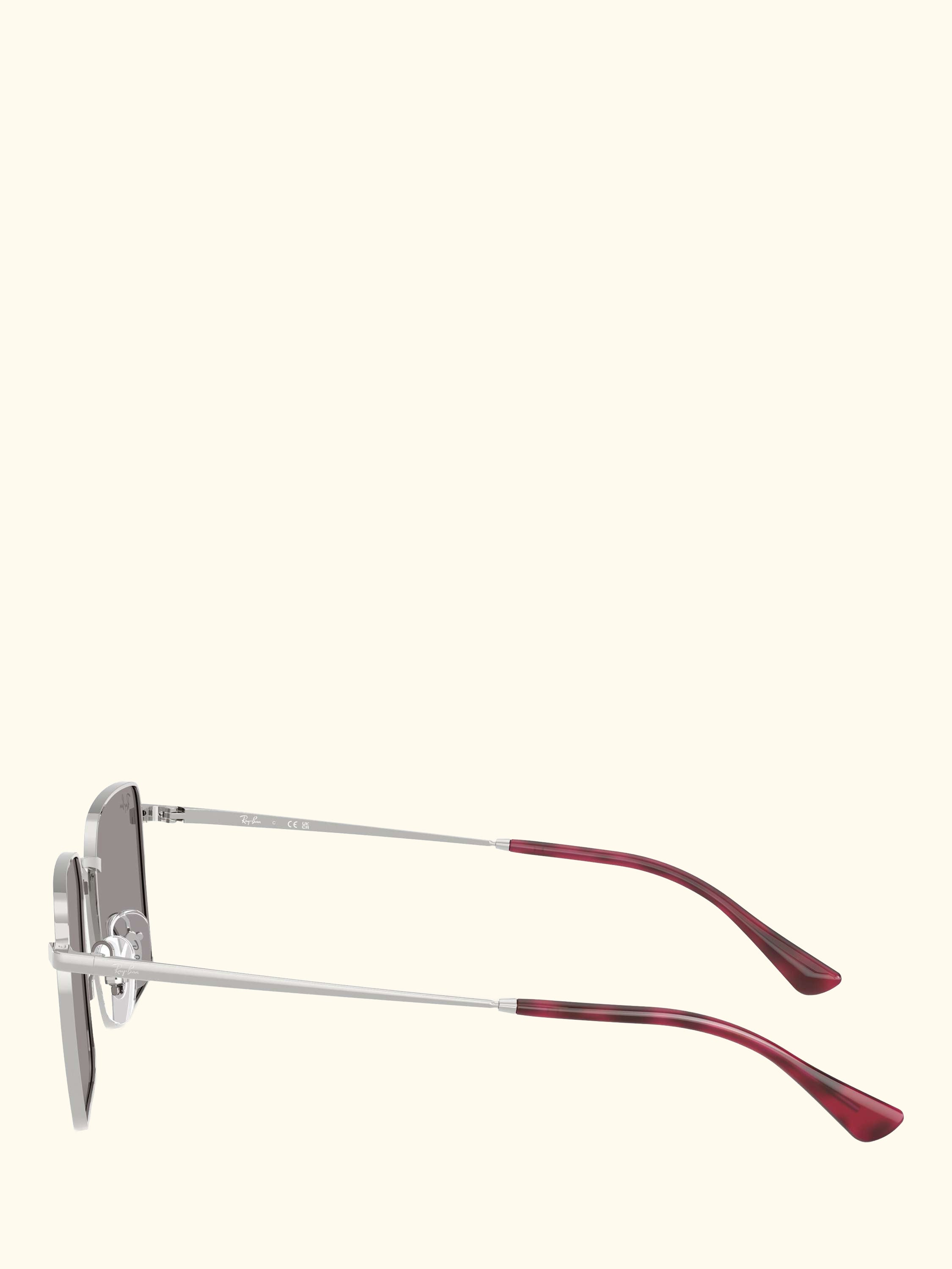 RB3782 Men's Idan Square Sunglasses, Silver/Grey