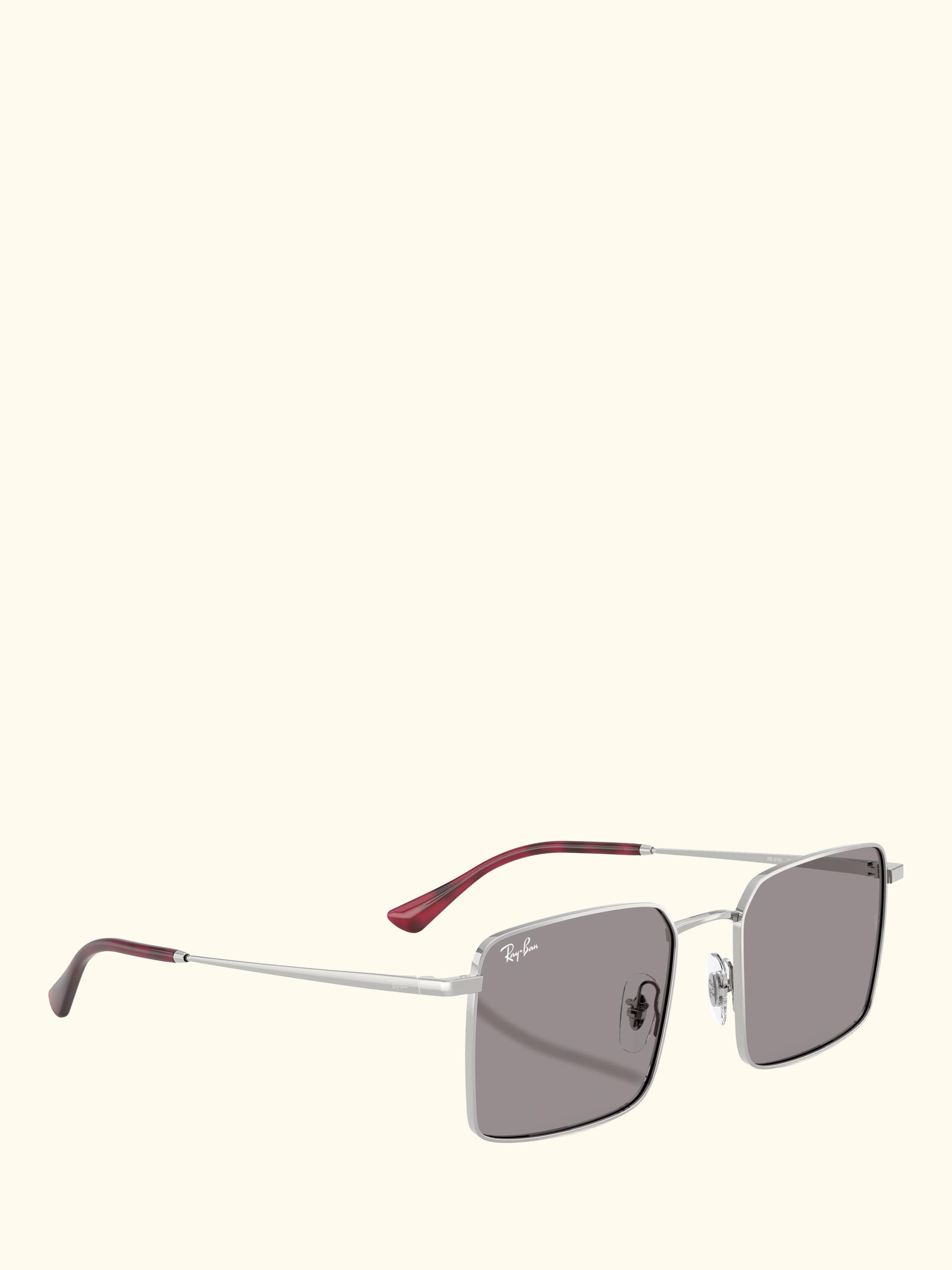 RB3782 Men's Idan Square Sunglasses, Silver/Grey