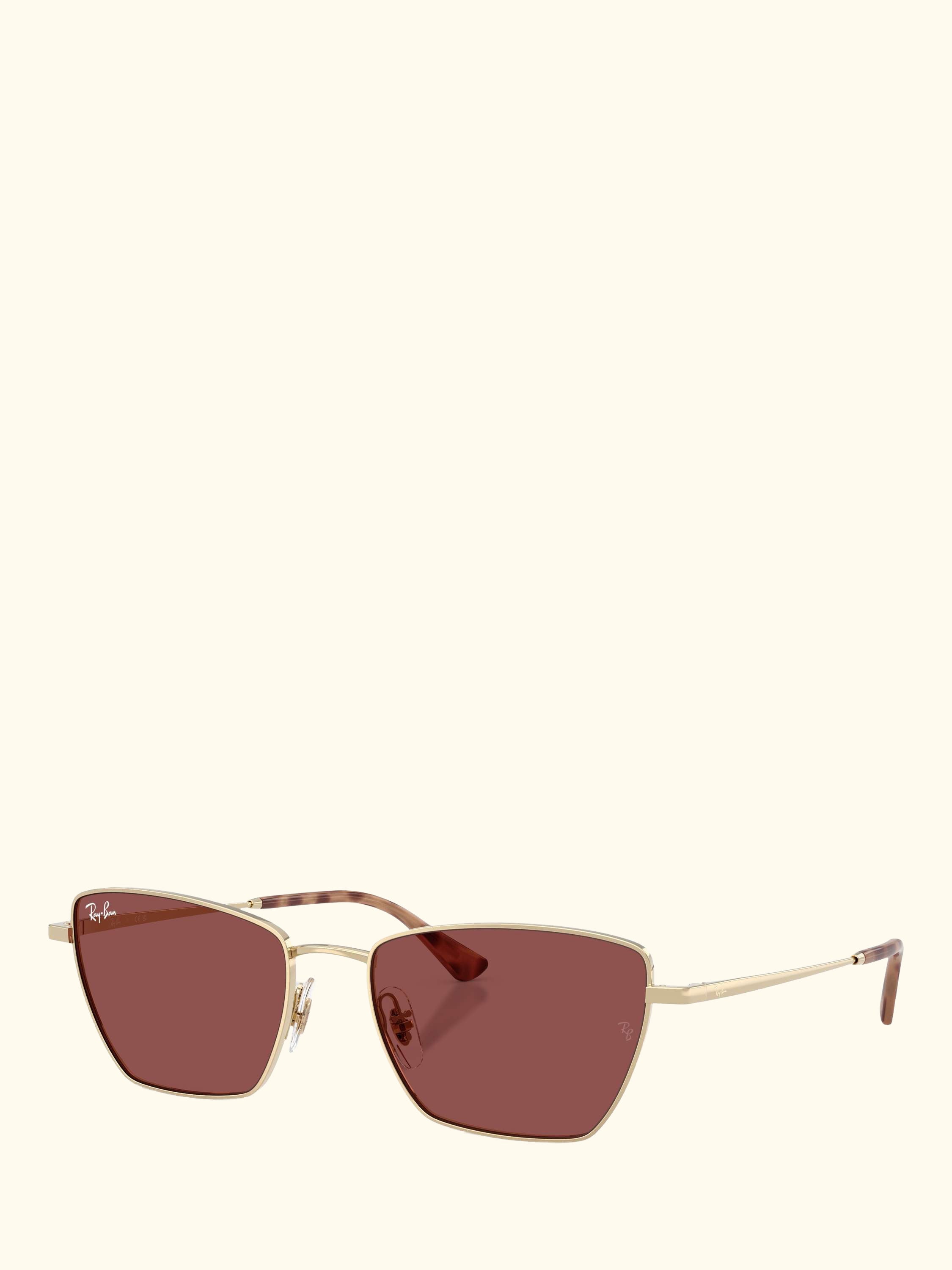 RB3783 Women's Drea Irregular Sunglasses, Pale Gold/Red