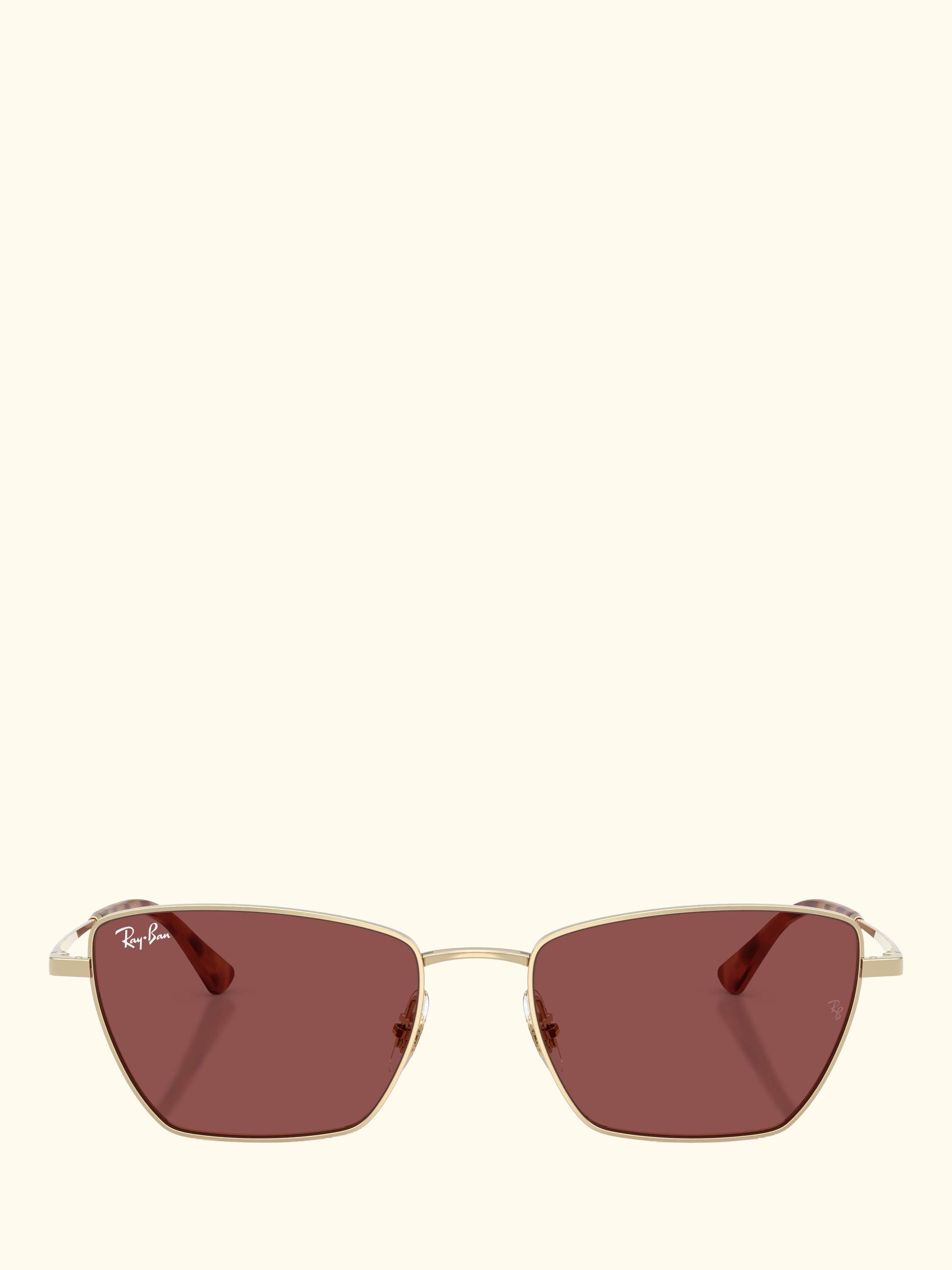 RB3783 Women's Drea Irregular Sunglasses, Pale Gold/Red