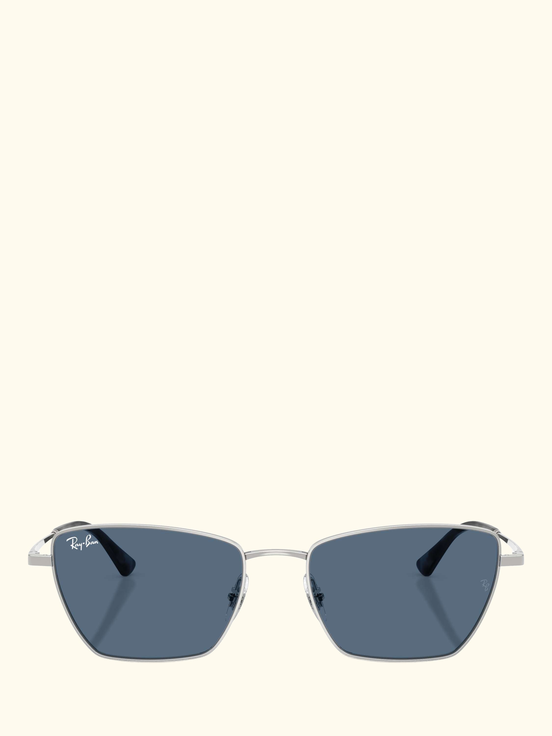 RB3783 Women's Irregular Cat Eye Sunglasses, Silver/Blue
