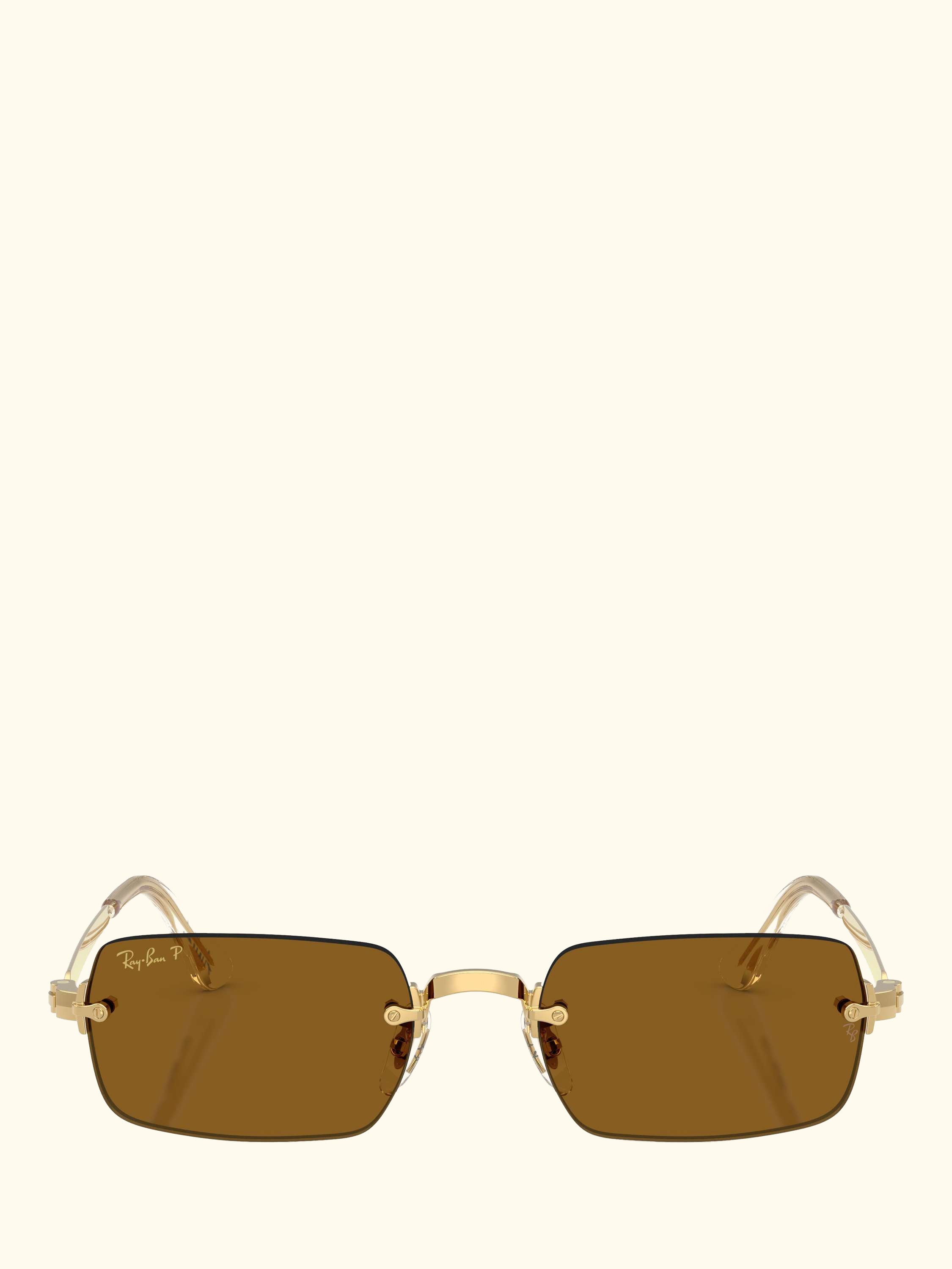 RB3928 Men's A$AP Rocky Rectangular Sunglasses, Arista Gold/Brown