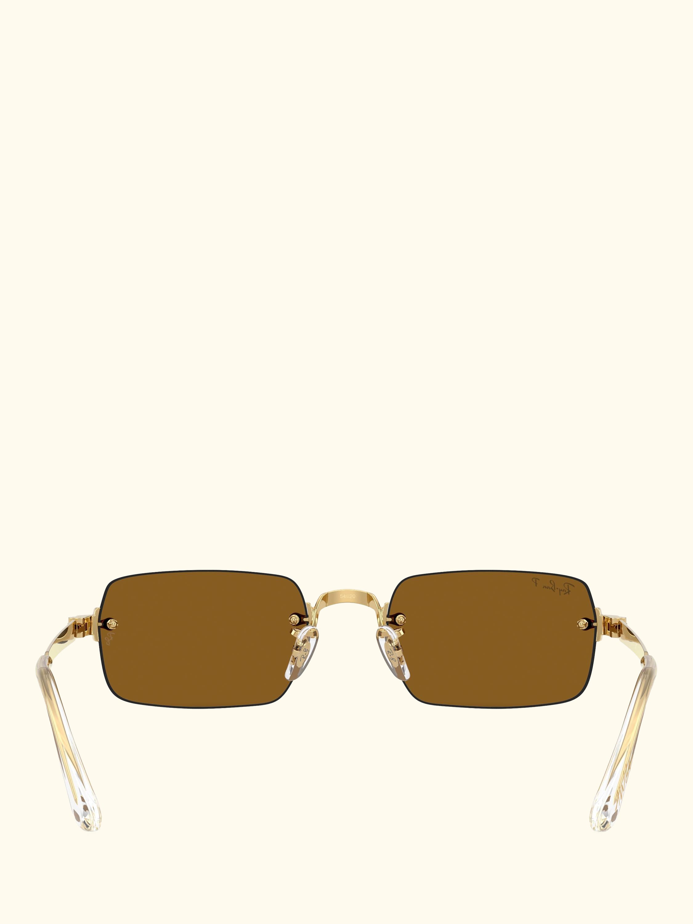 RB3928 Men's A$AP Rocky Rectangular Sunglasses, Arista Gold/Brown