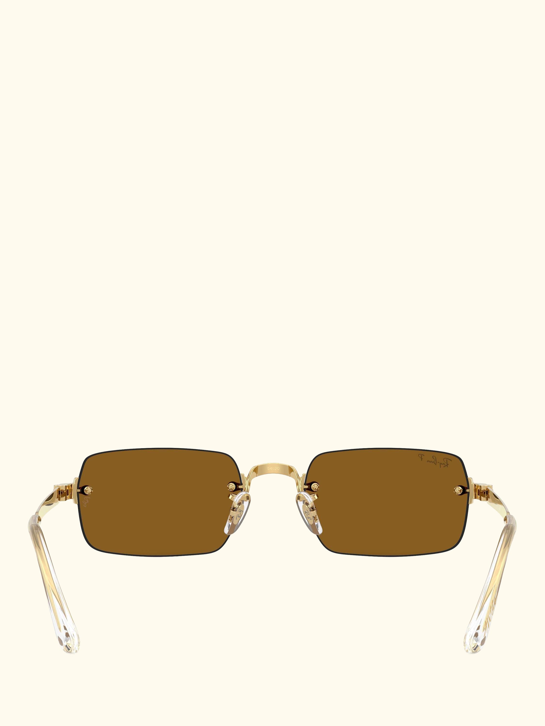 RB3928 Men's A$AP Rocky Rectangular Sunglasses, Arista Gold/Brown