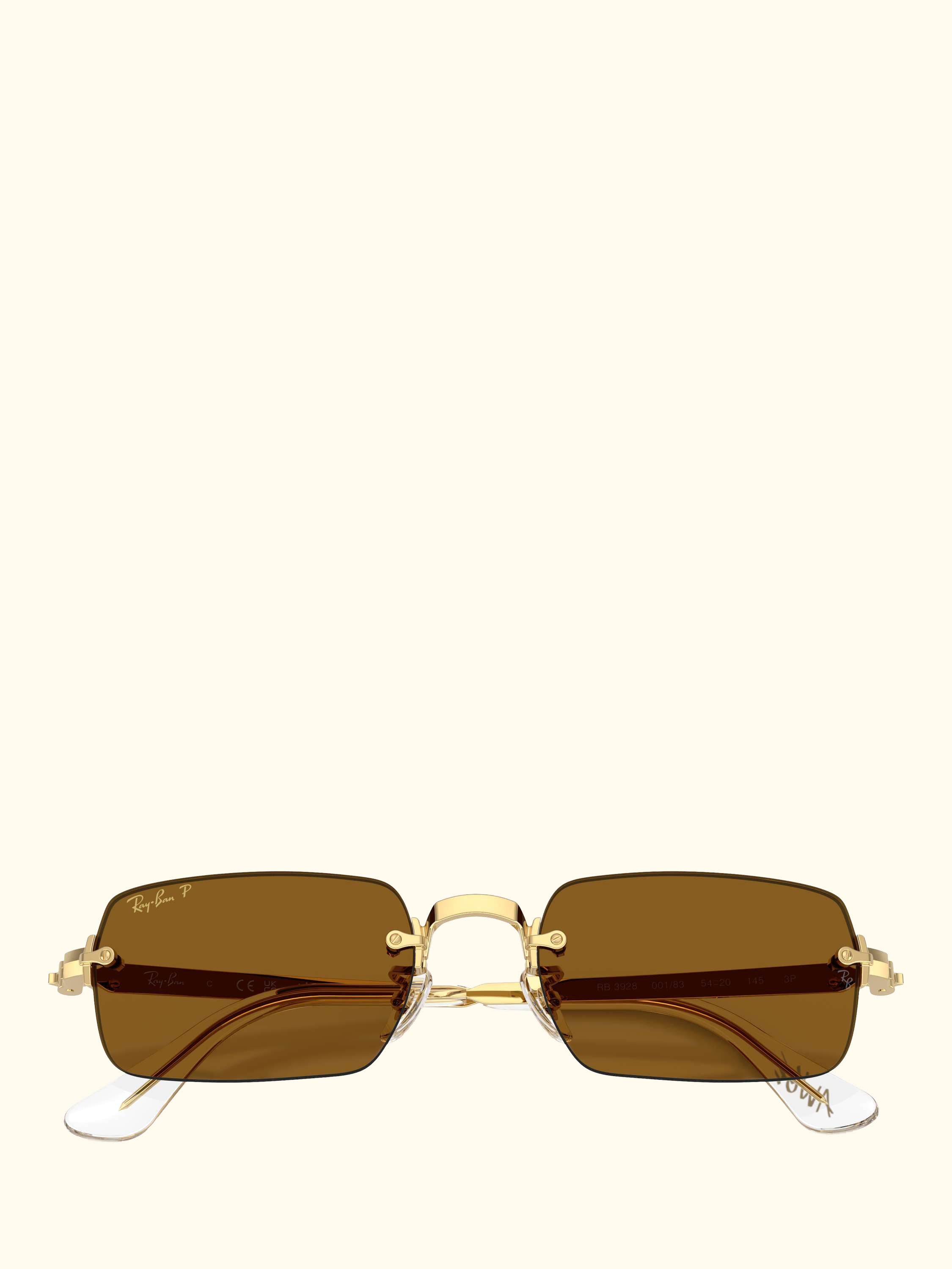 RB3928 Men's A$AP Rocky Rectangular Sunglasses, Arista Gold/Brown