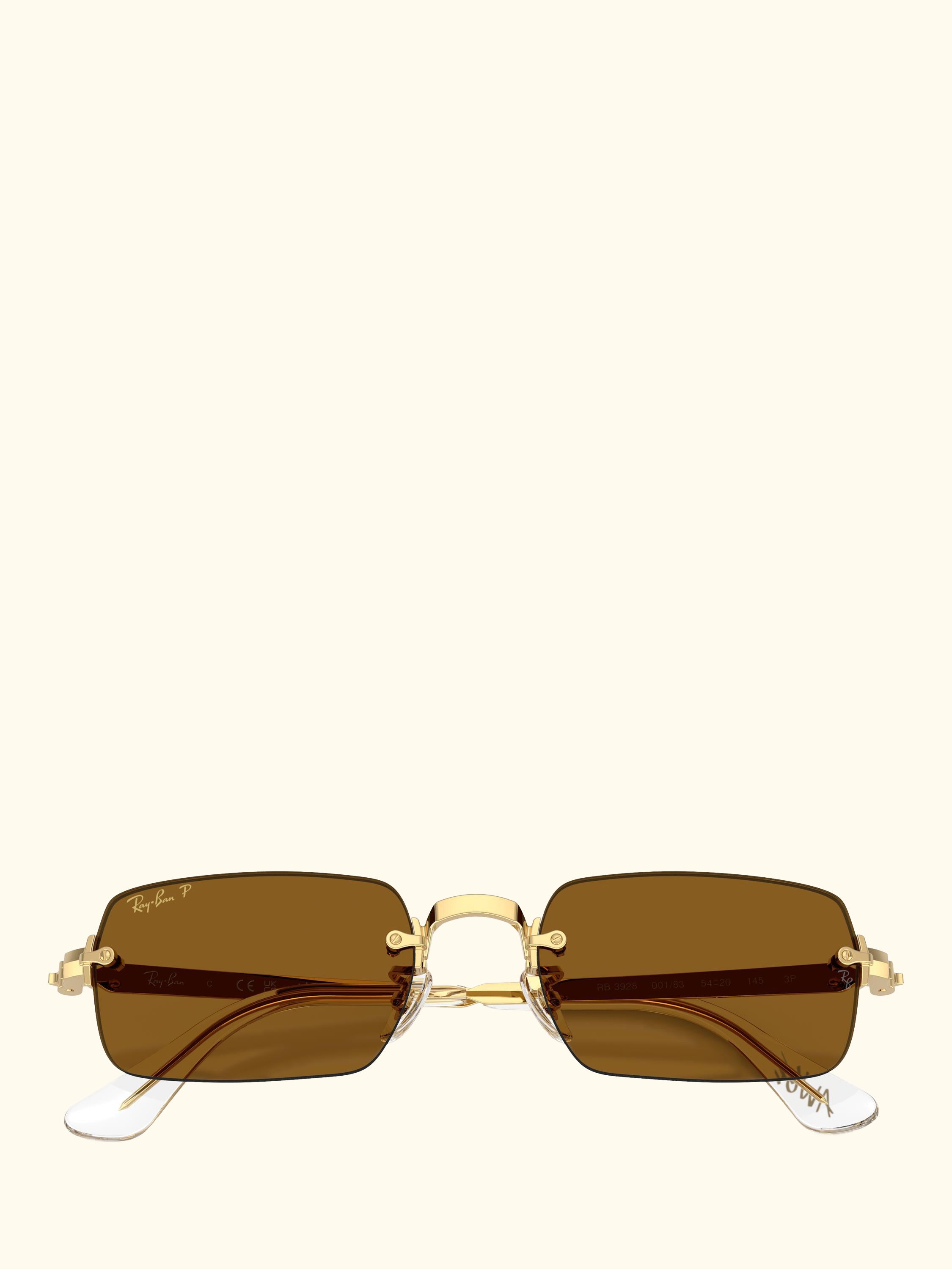 RB3928 Men's A$AP Rocky Rectangular Sunglasses, Arista Gold/Brown