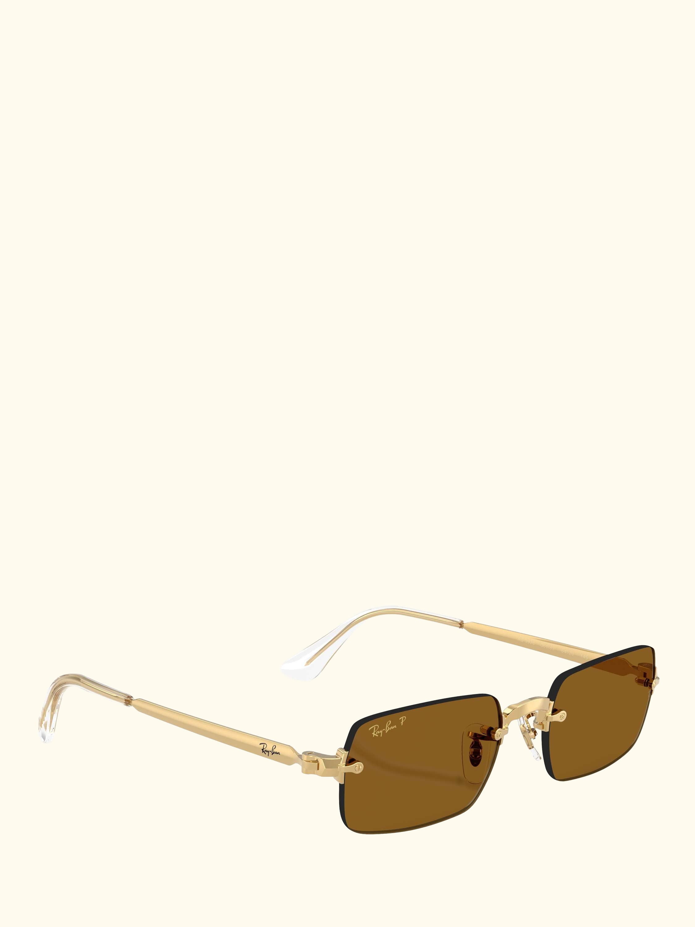 RB3928 Men's A$AP Rocky Rectangular Sunglasses, Arista Gold/Brown