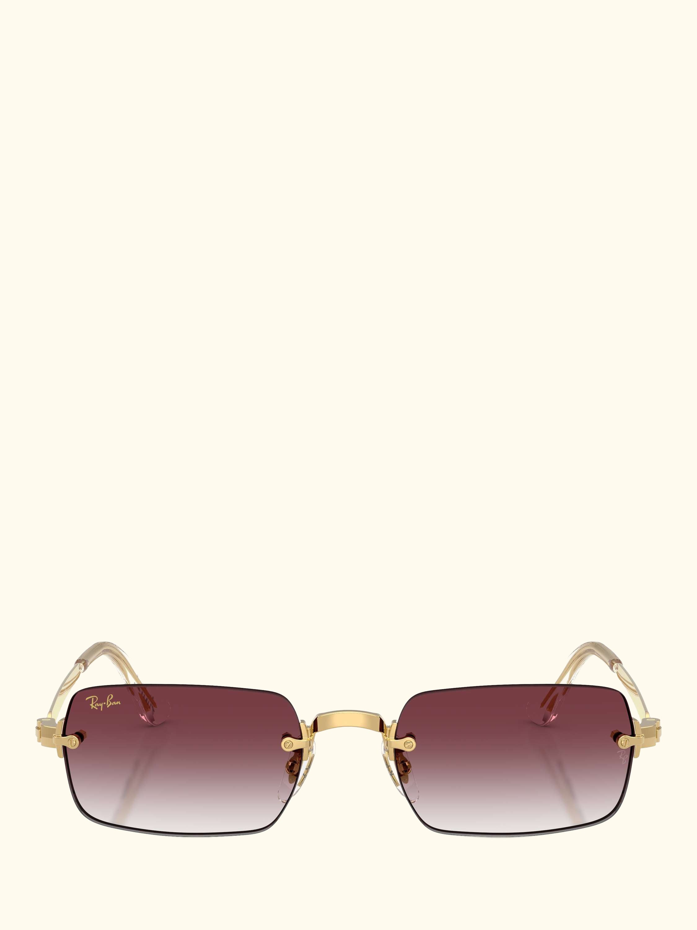 RB3928 Men's A$AP Rocky Rectangular Sunglasses, Arista Gold/Purple Gradient