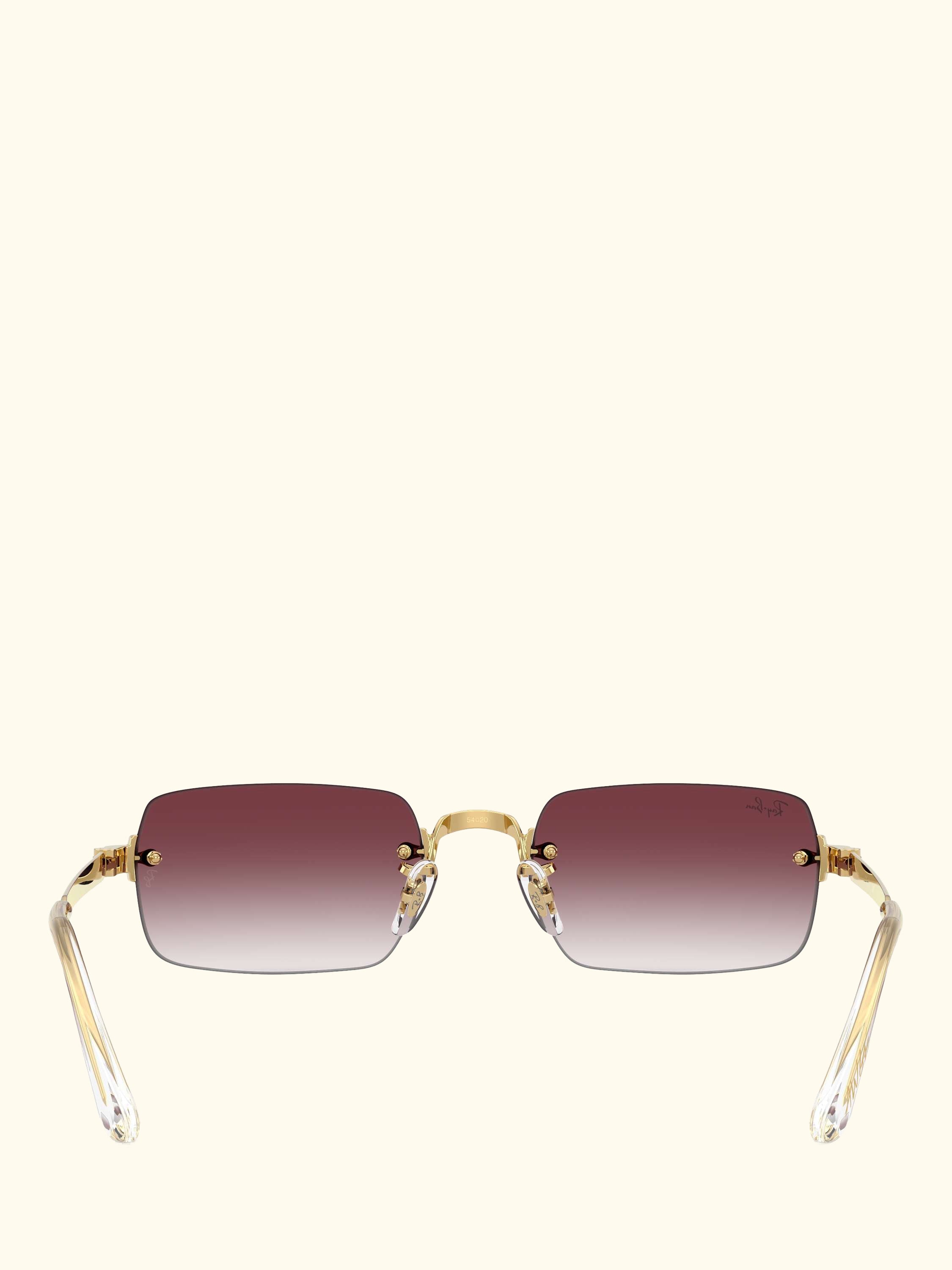 RB3928 Men's A$AP Rocky Rectangular Sunglasses, Arista Gold/Purple Gradient