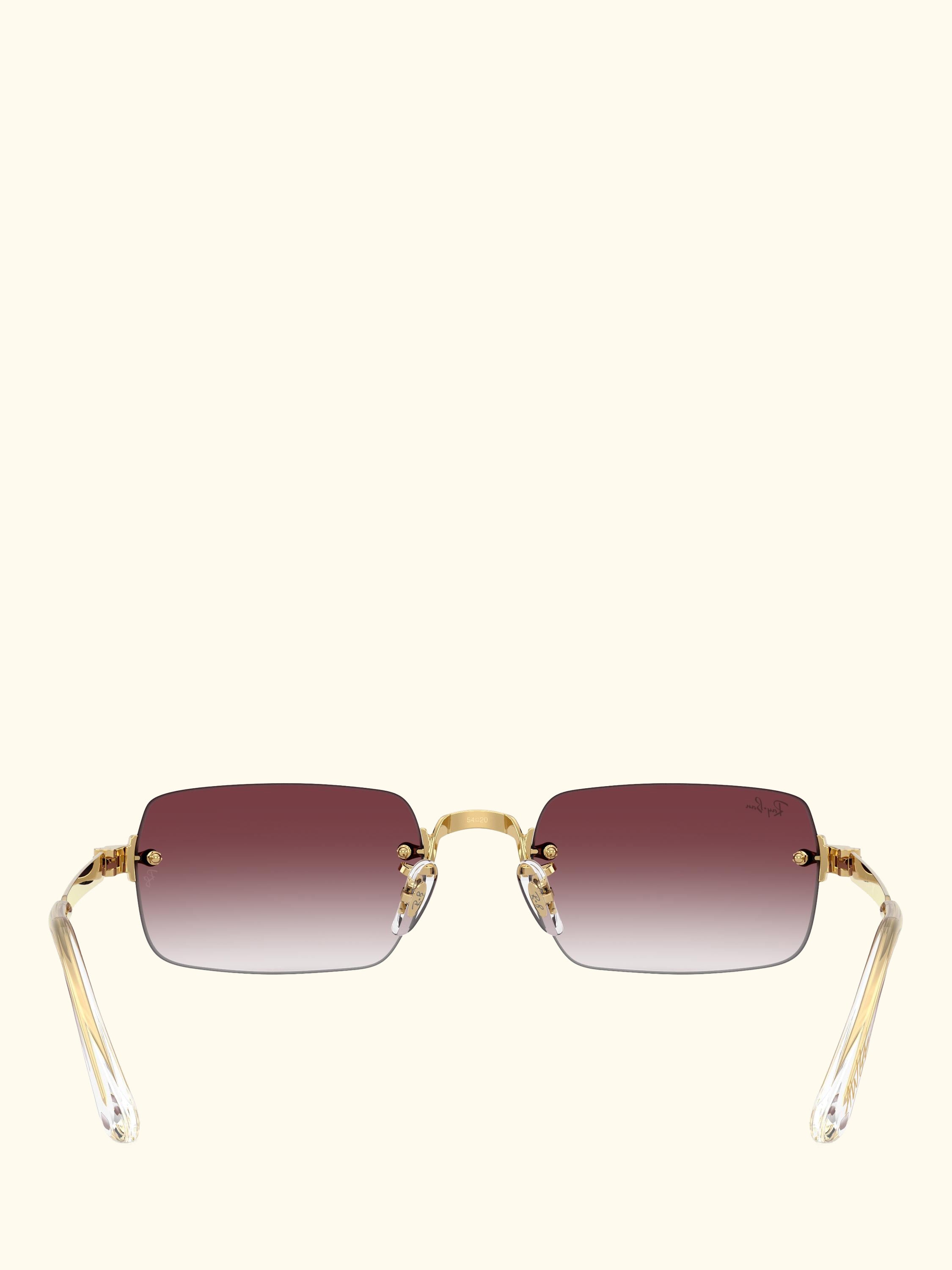 RB3928 Men's A$AP Rocky Rectangular Sunglasses, Arista Gold/Purple Gradient