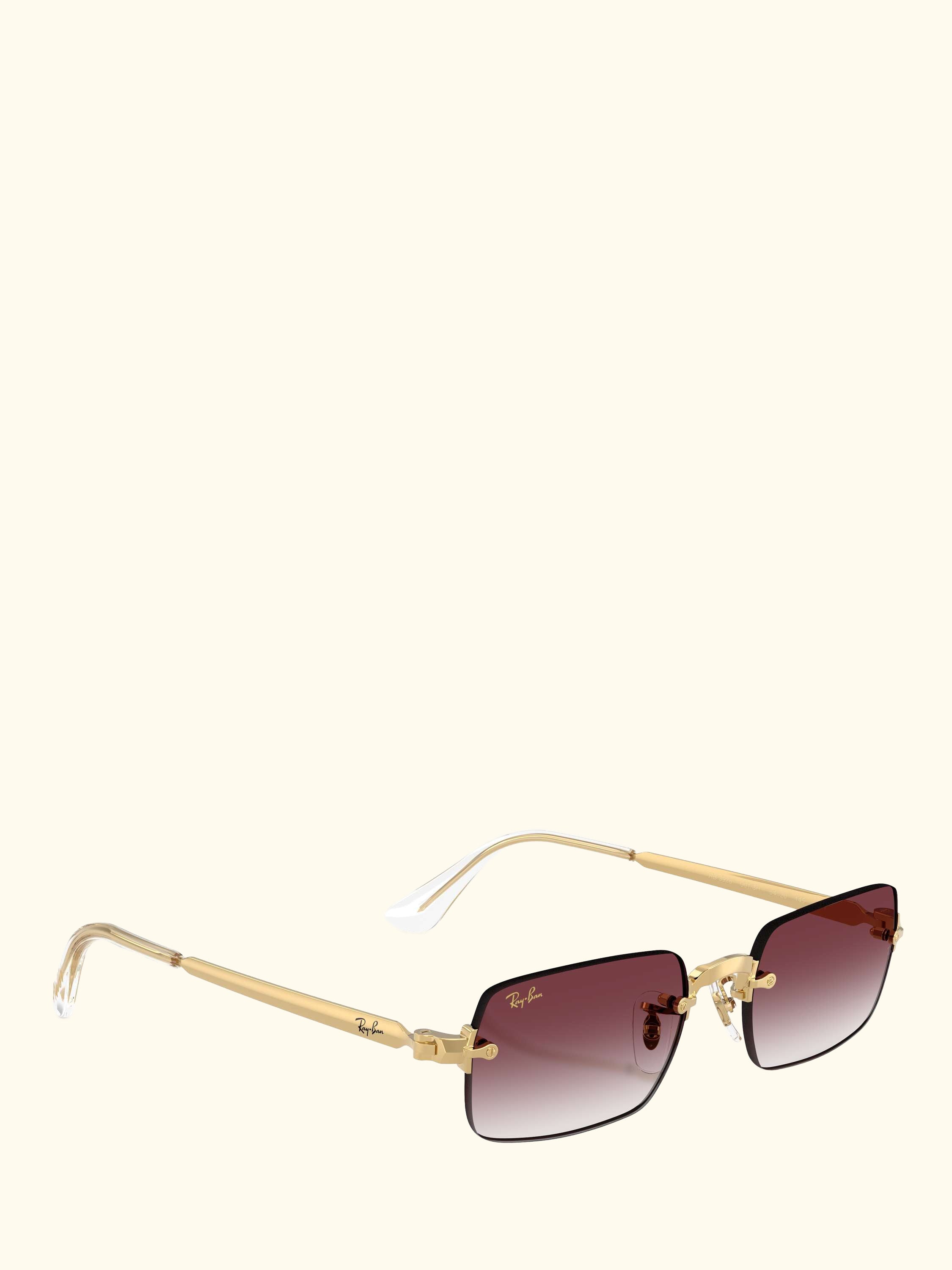 RB3928 Men's A$AP Rocky Rectangular Sunglasses, Arista Gold/Purple Gradient