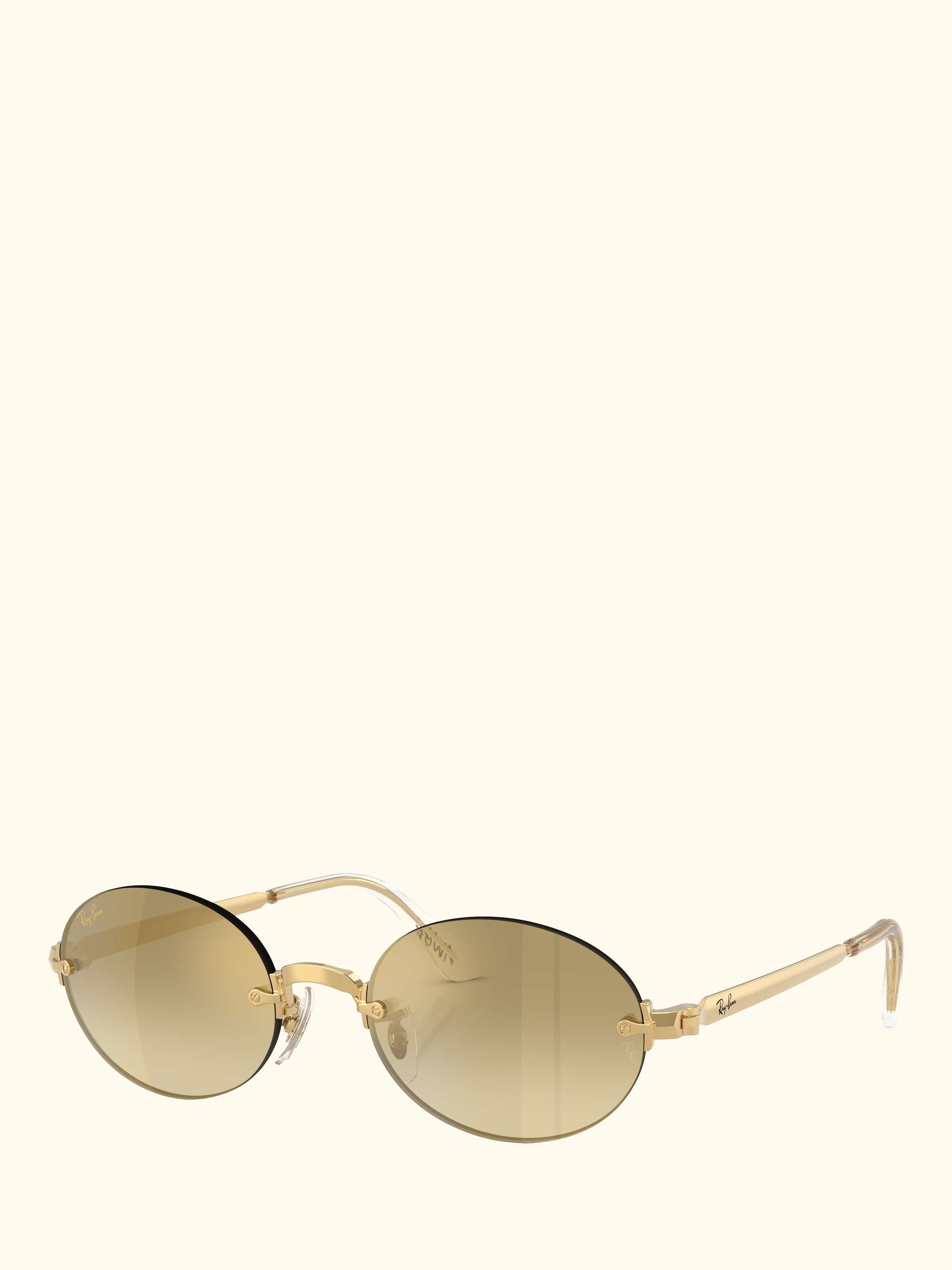 RB3929 Men's A$AP Rocky Oval Sunglasses, Arista Gold/Mirror Yellow