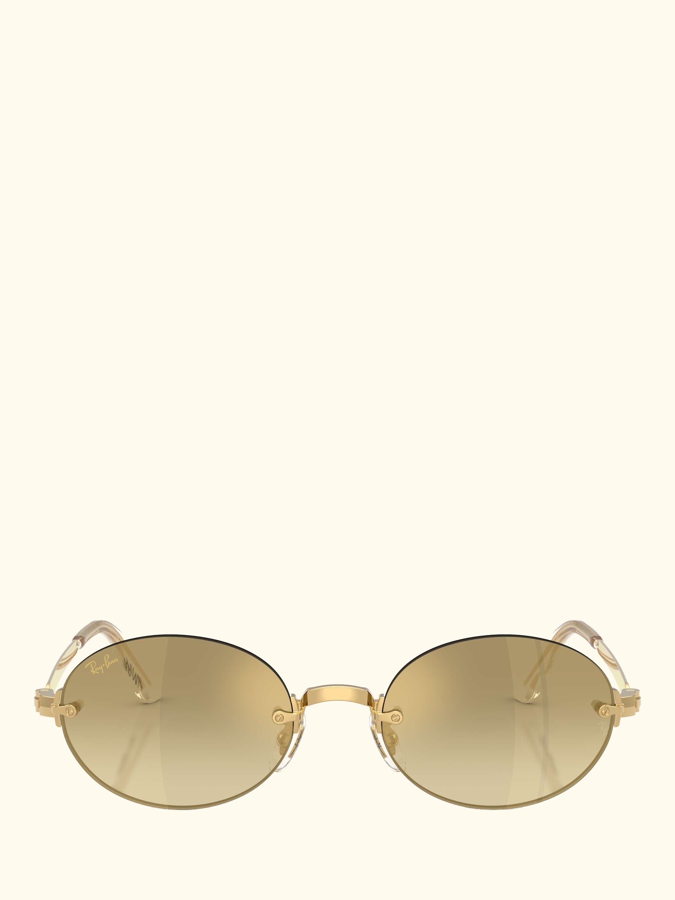 RB3929 Men's A$AP Rocky Oval Sunglasses, Arista Gold/Mirror Yellow