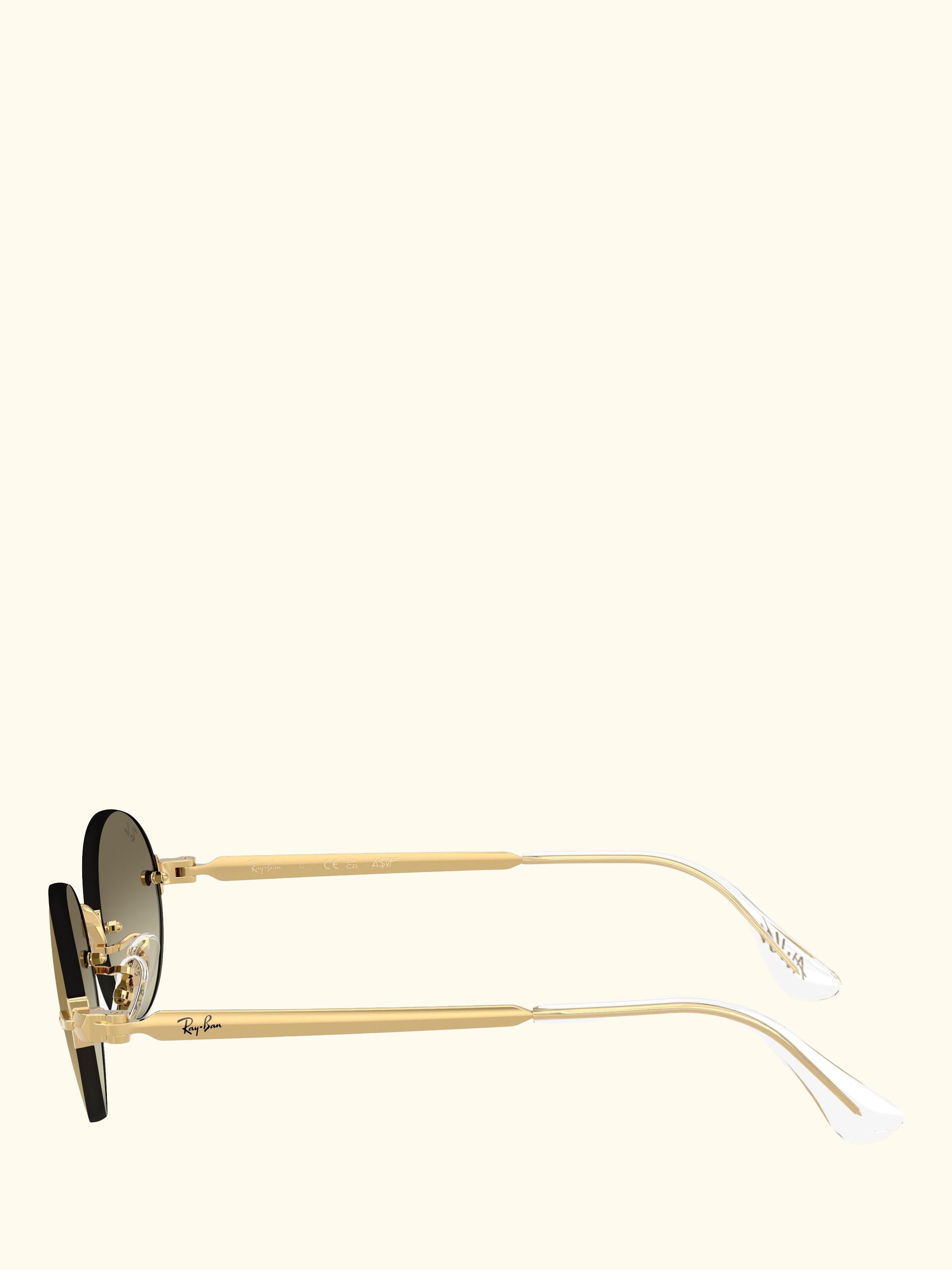 RB3929 Men's A$AP Rocky Oval Sunglasses, Arista Gold/Mirror Yellow