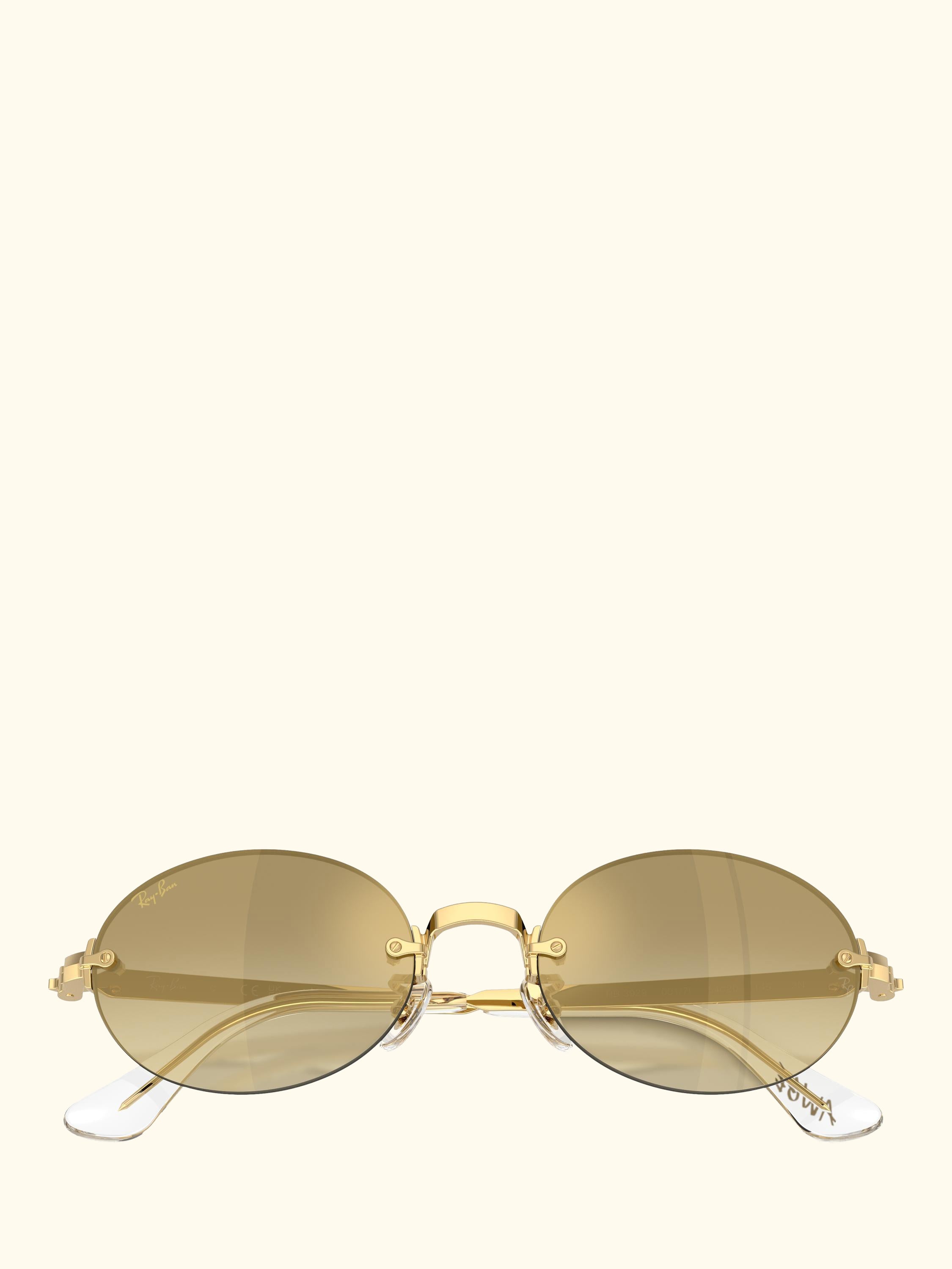 RB3929 Men's A$AP Rocky Oval Sunglasses, Arista Gold/Mirror Yellow