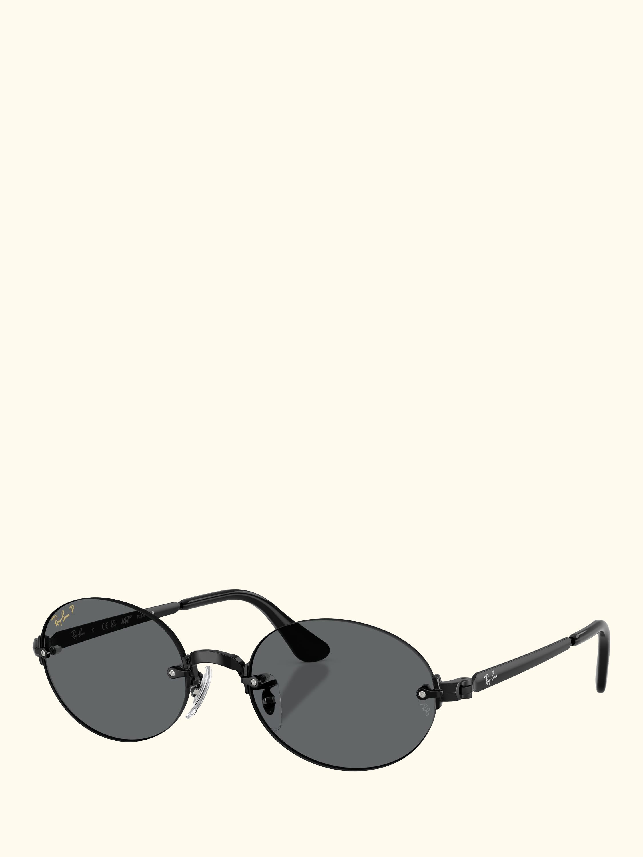 RB3929 Men's A$AP Rocky Polarised Oval Sunglasses, Black