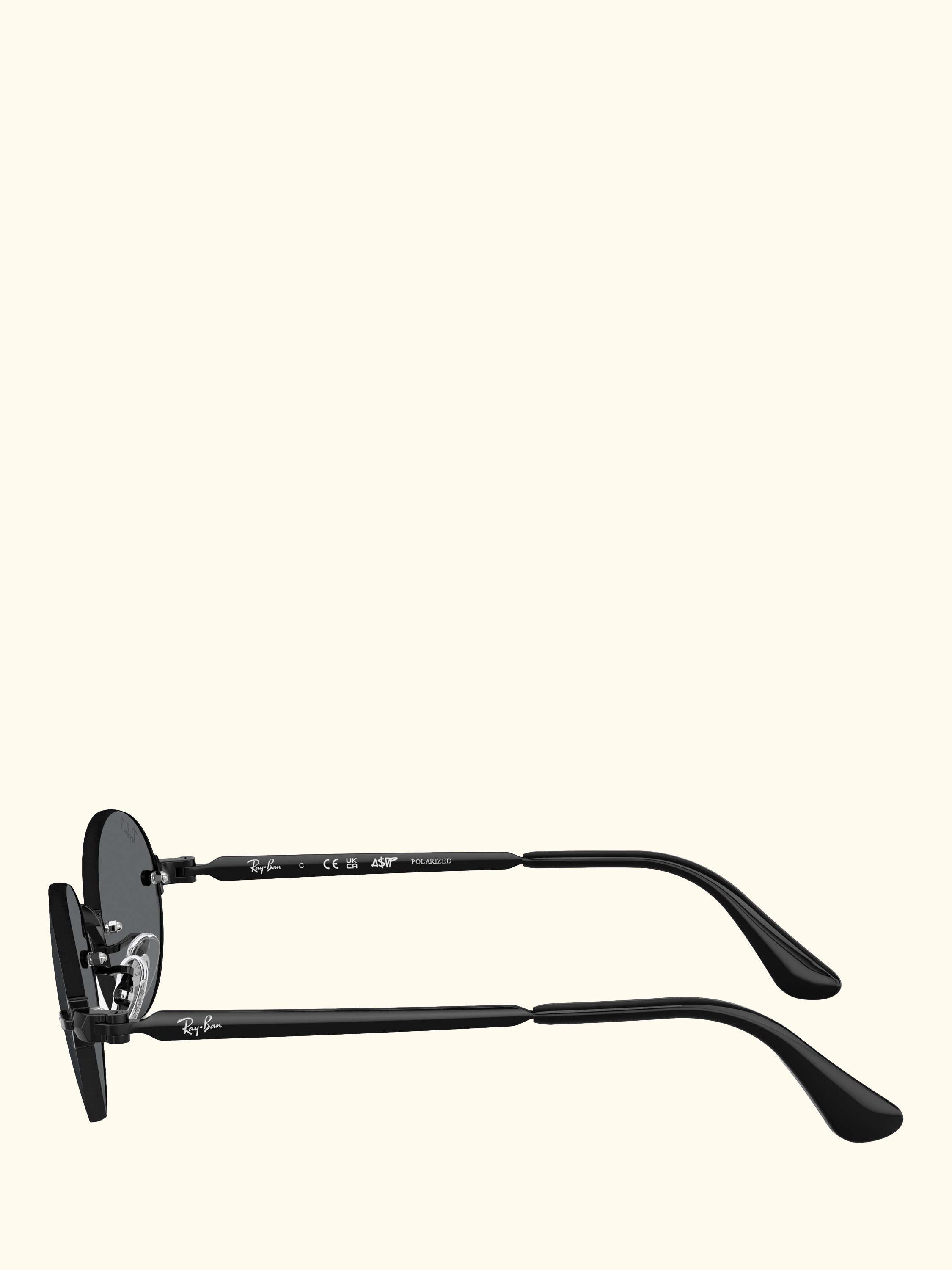 RB3929 Men's A$AP Rocky Polarised Oval Sunglasses, Black