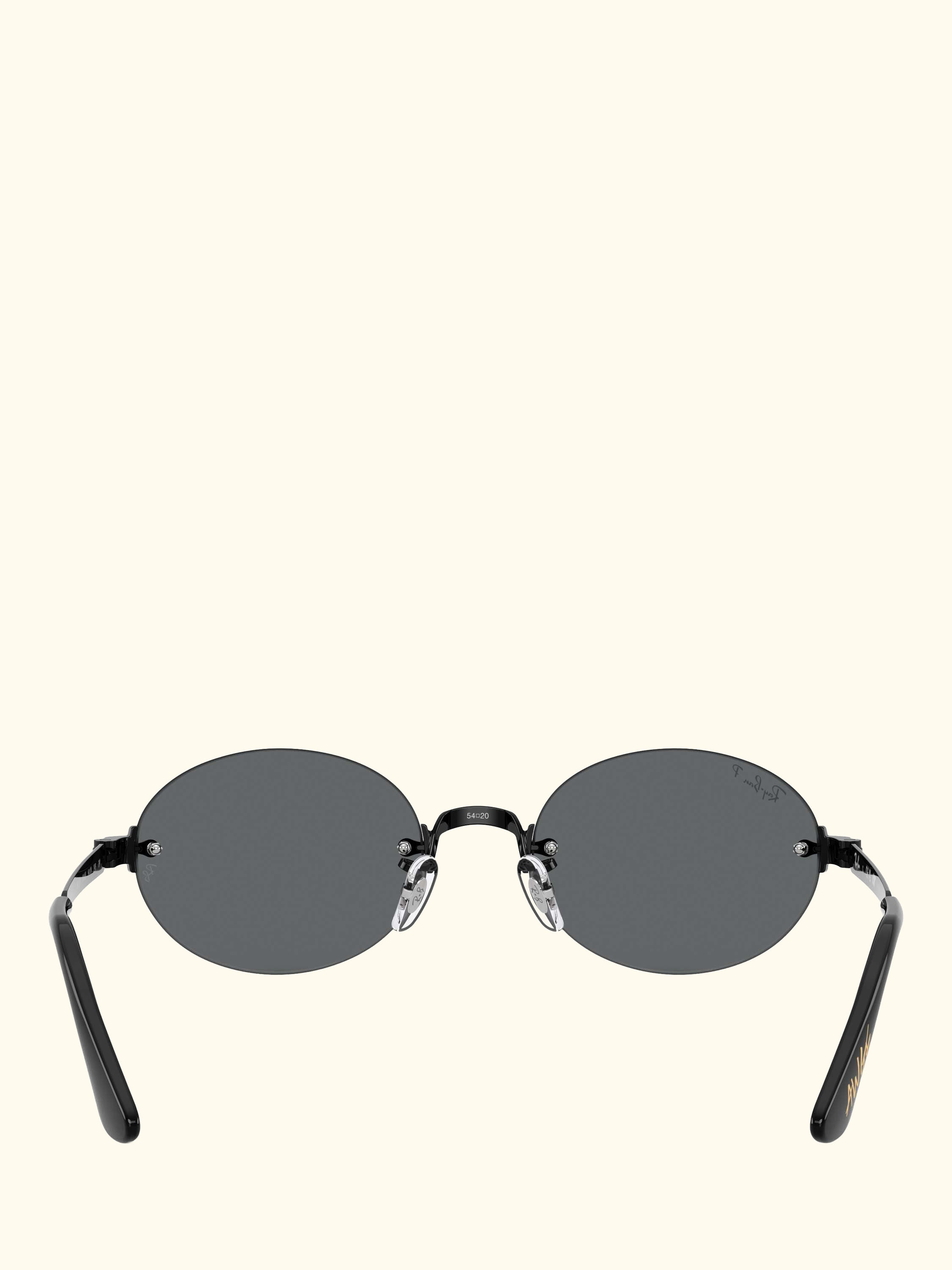 RB3929 Men's A$AP Rocky Polarised Oval Sunglasses, Black