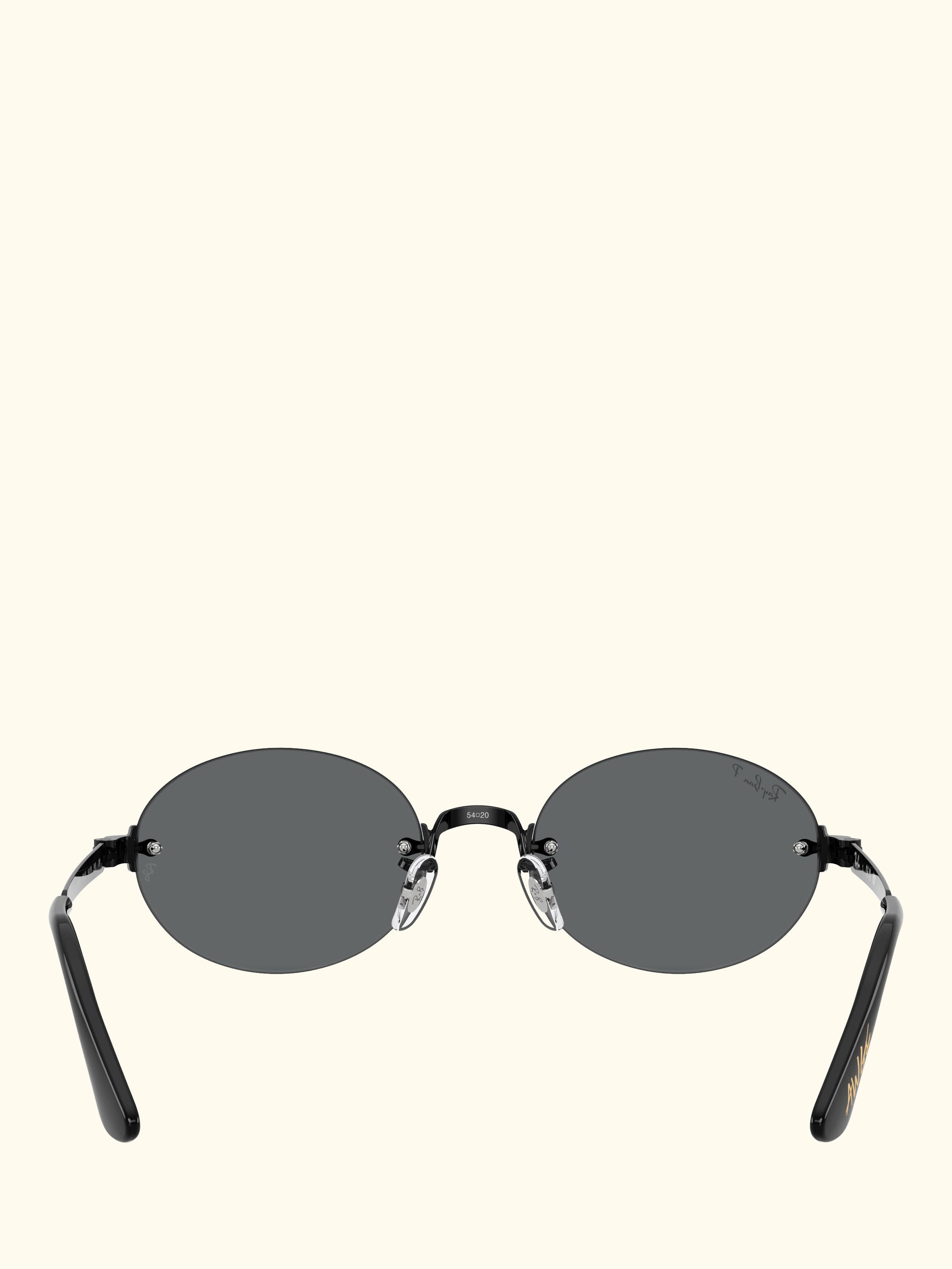 RB3929 Men's A$AP Rocky Polarised Oval Sunglasses, Black
