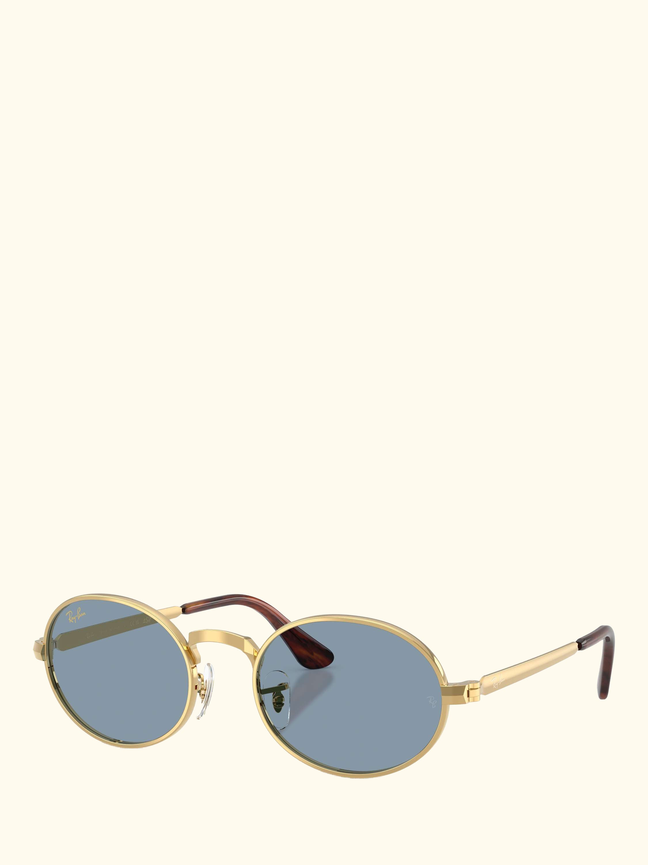 RB3931 Men's Oval Sunglasses, Arista Gold/Blue