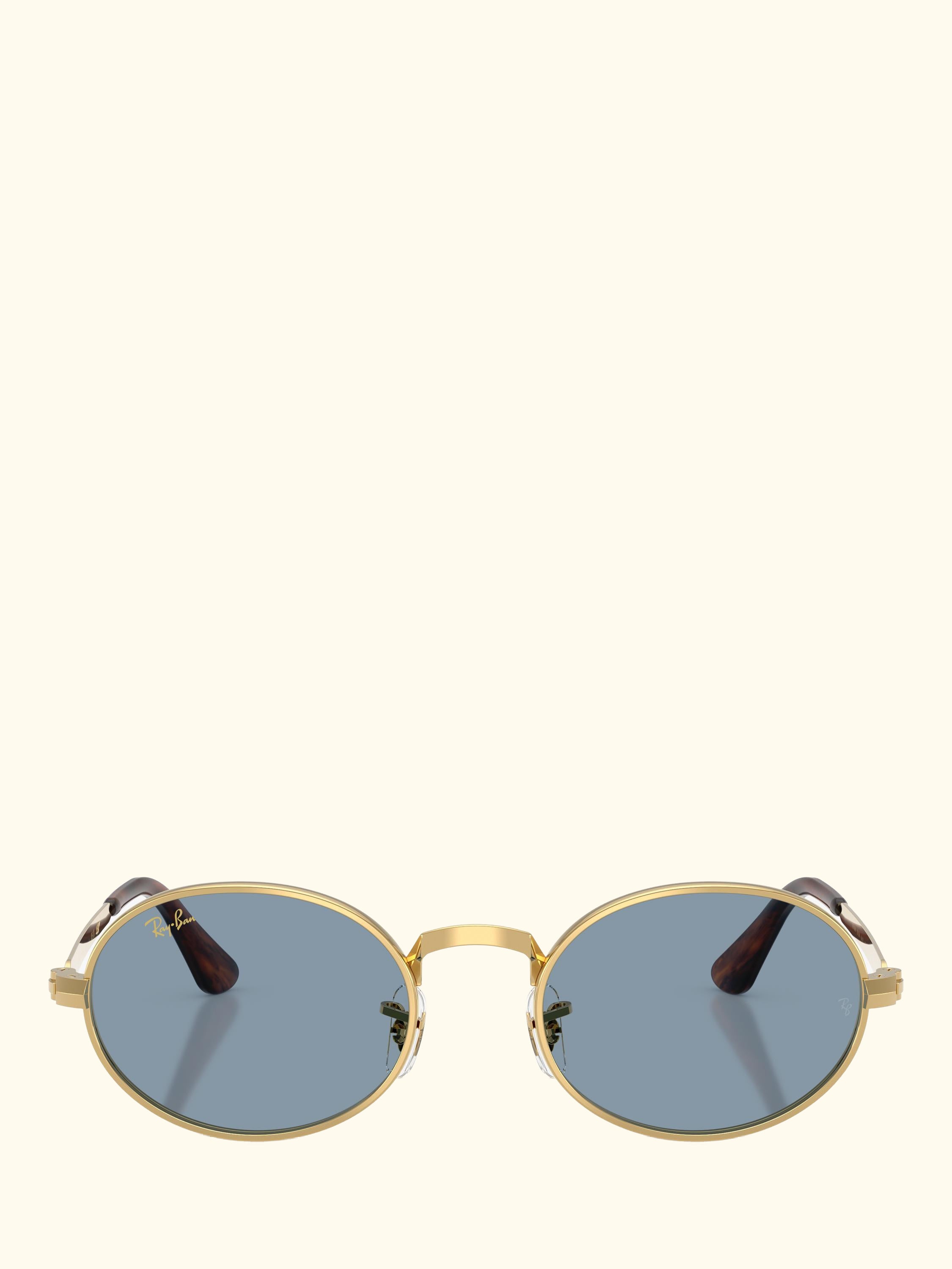 RB3931 Men's Oval Sunglasses, Arista Gold/Blue