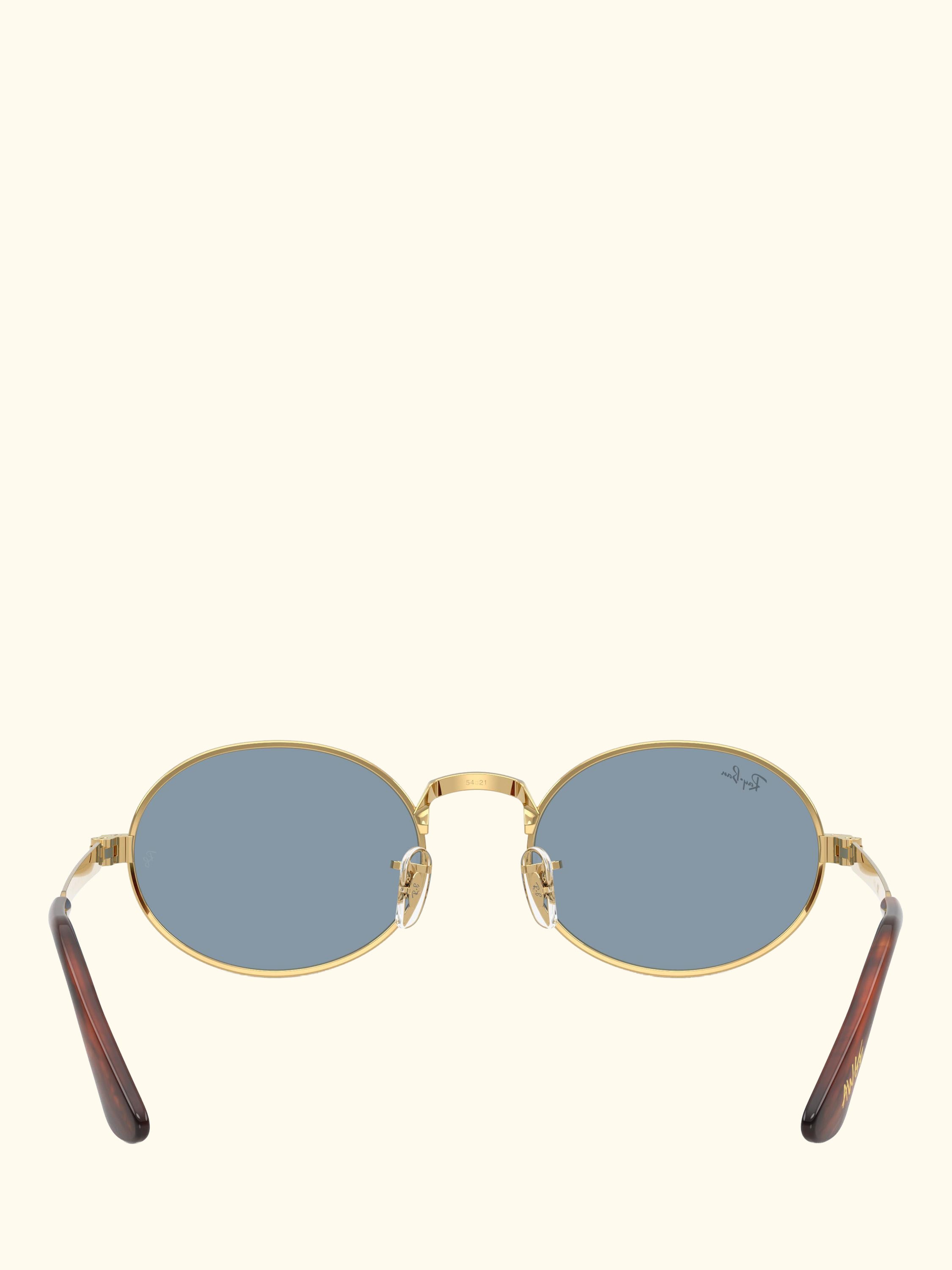 RB3931 Men's Oval Sunglasses, Arista Gold/Blue