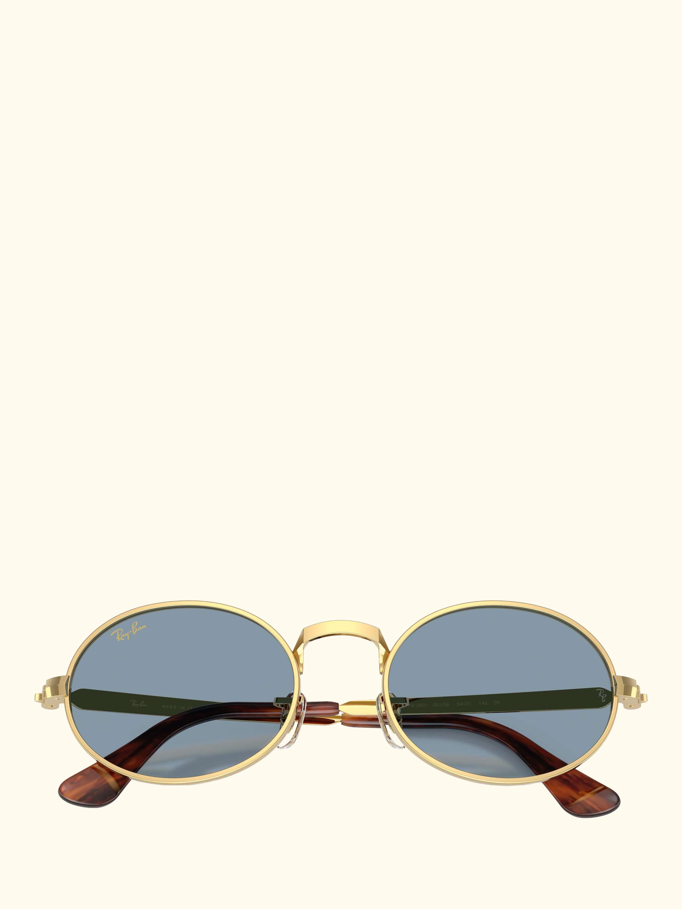 RB3931 Men's Oval Sunglasses, Arista Gold/Blue