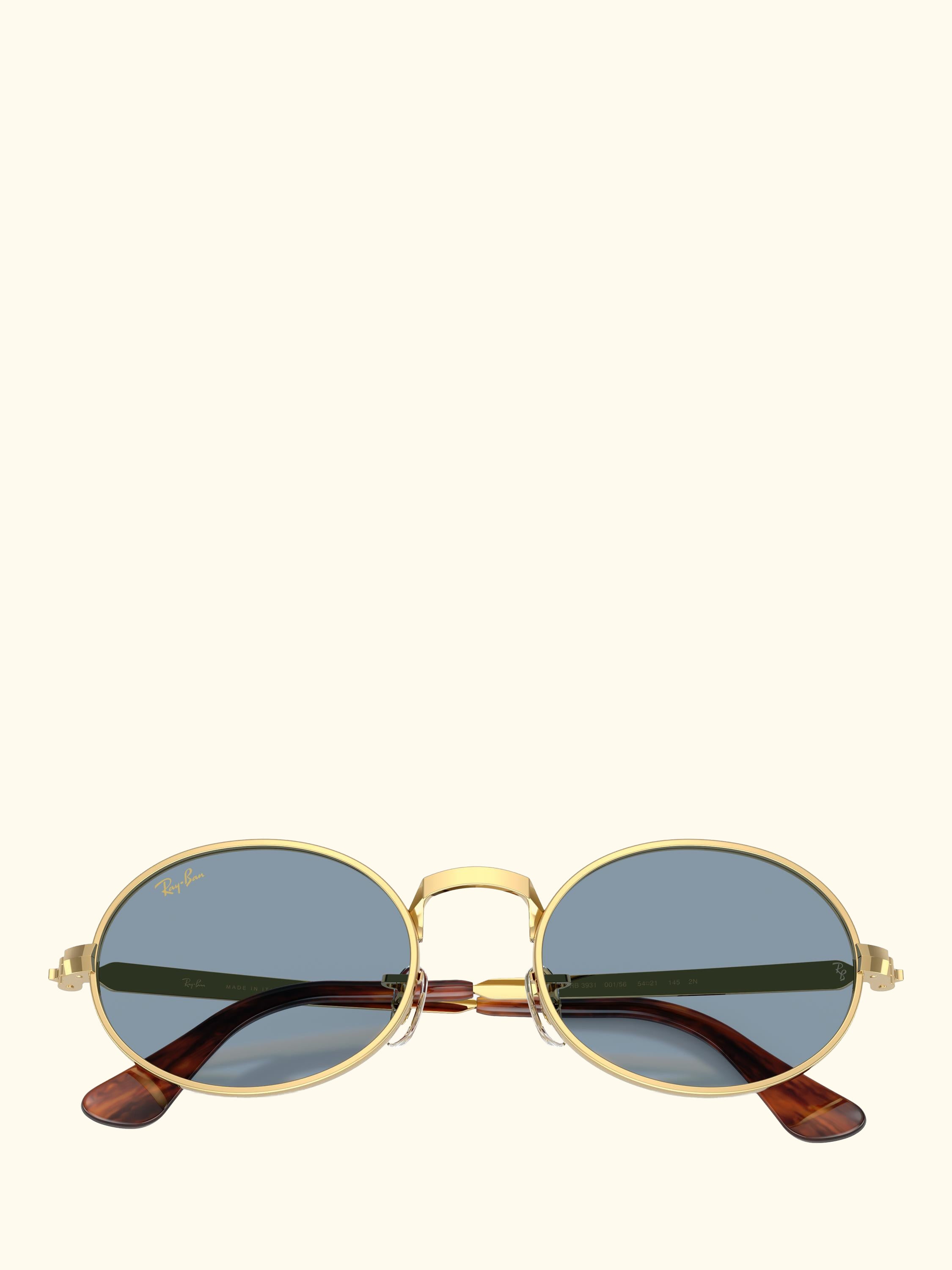 RB3931 Men's Oval Sunglasses, Arista Gold/Blue