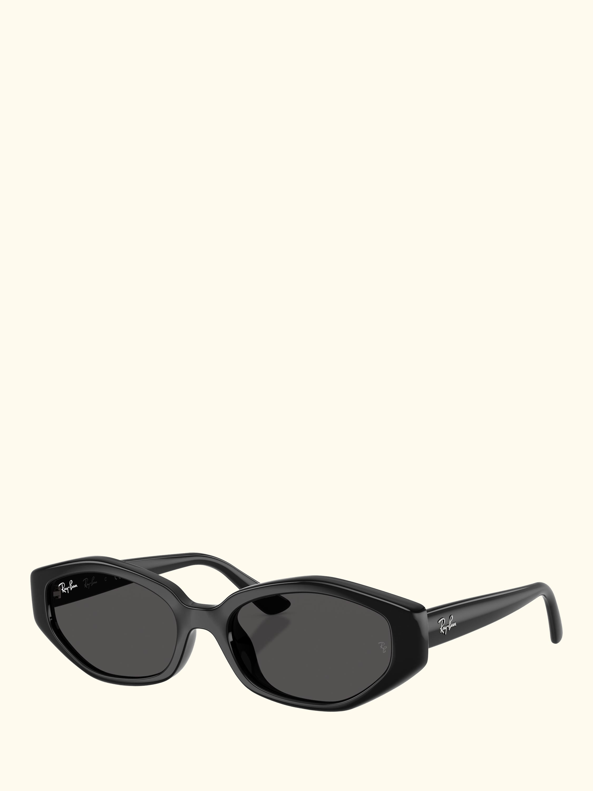 RB4473D Men's Irregular Sunglasses, Black