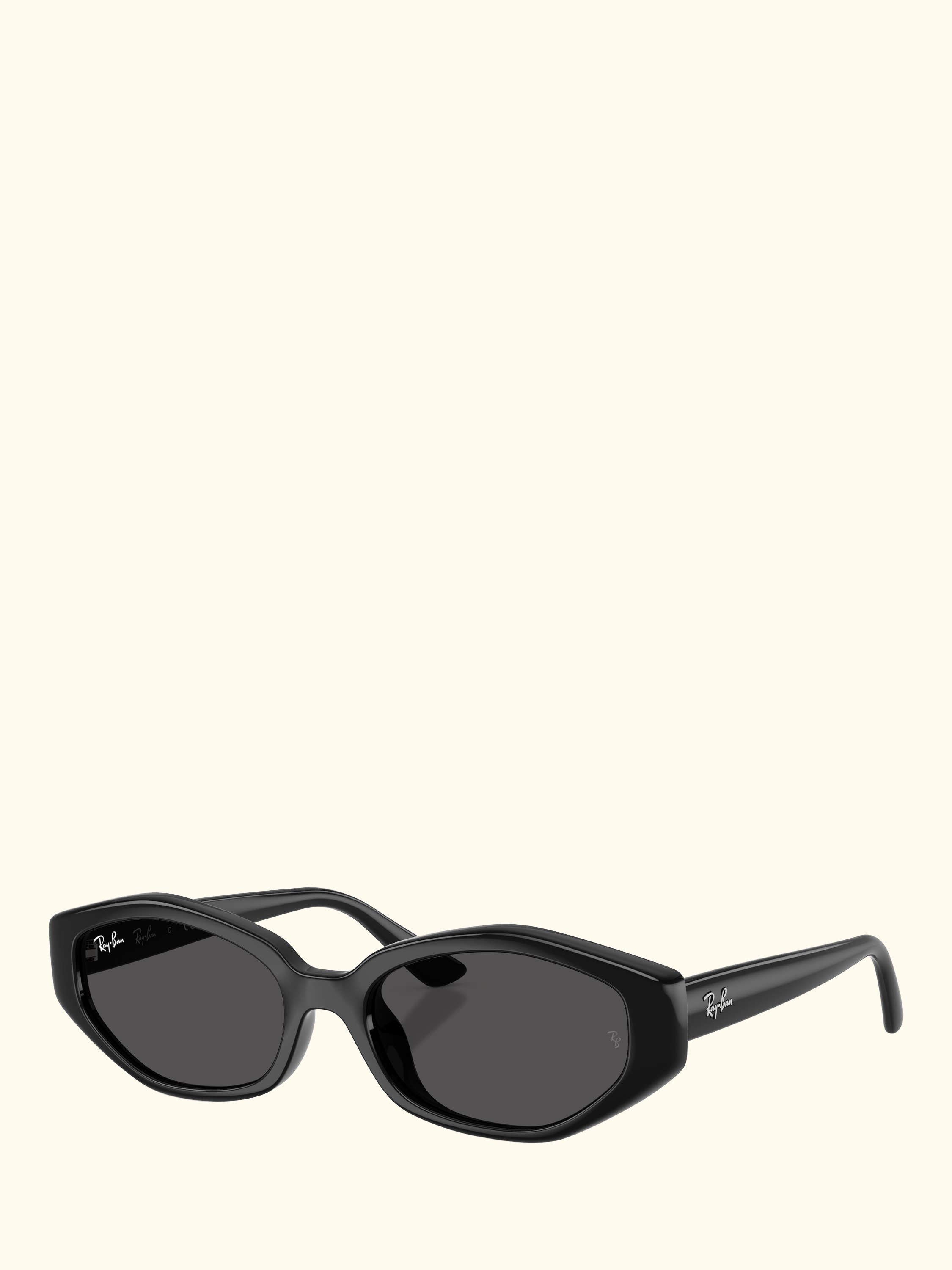 RB4473D Men's Irregular Sunglasses, Black