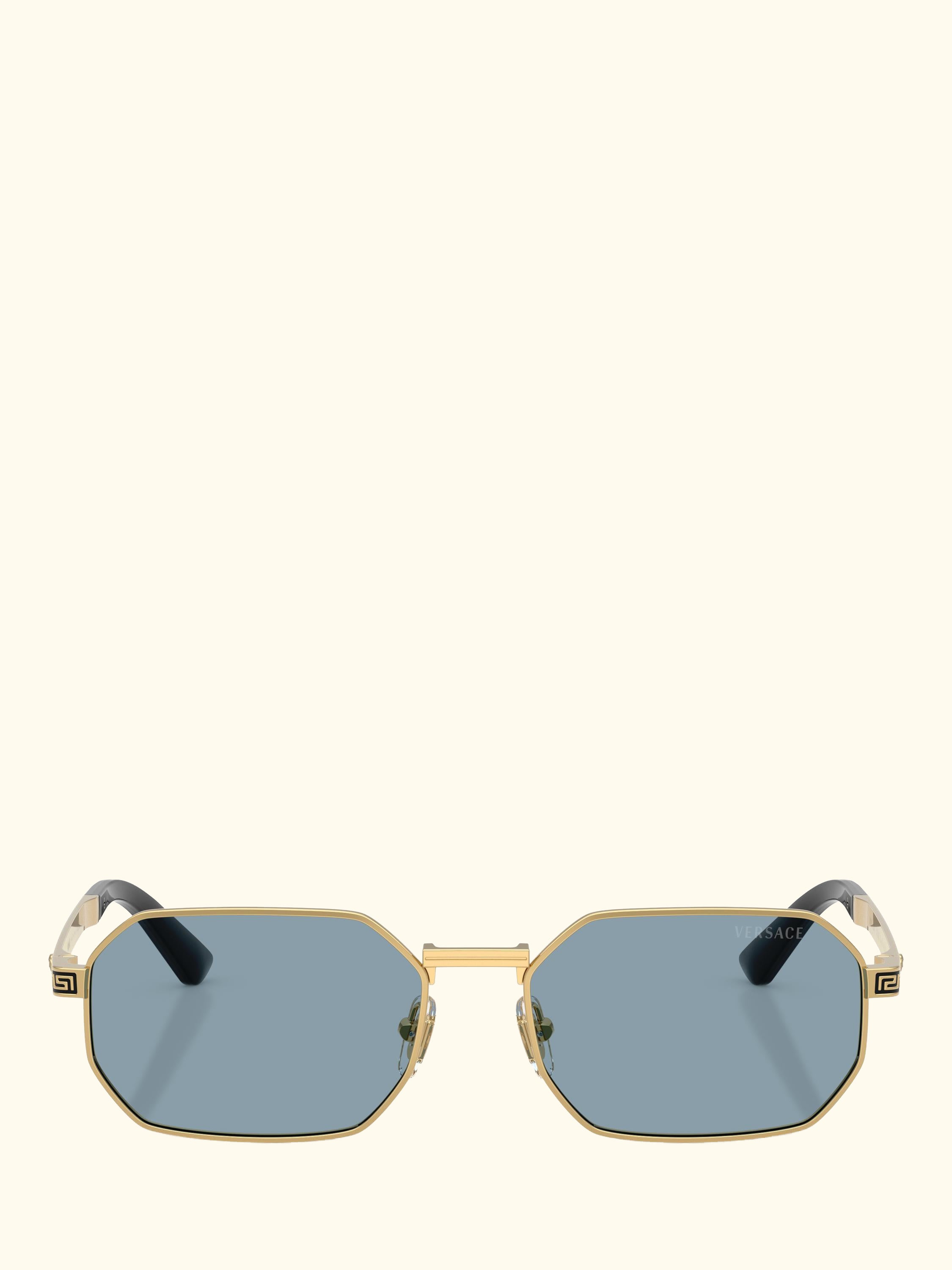 VE2297 Round Sunglasses, Gold