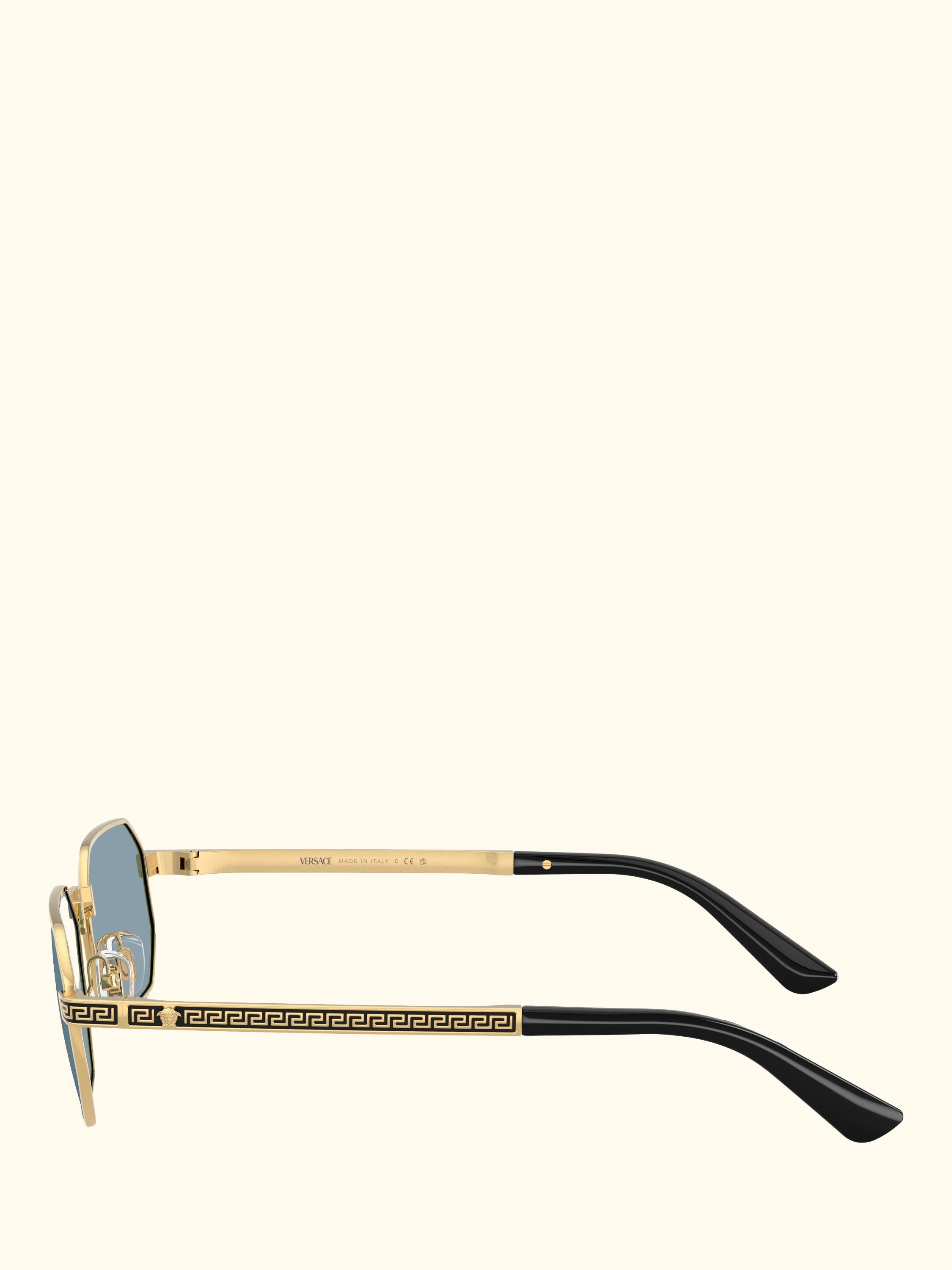 VE2297 Round Sunglasses, Gold