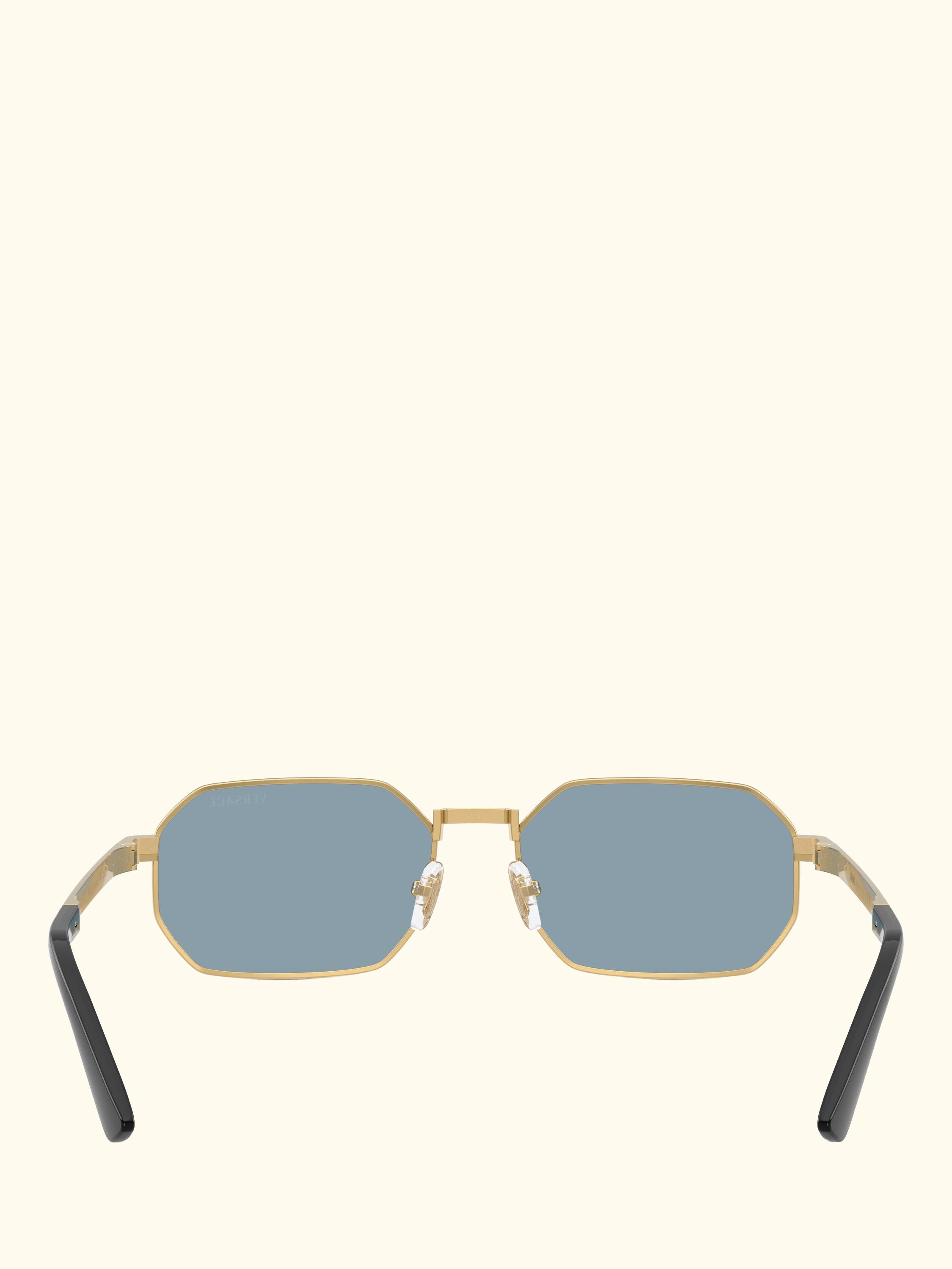 VE2297 Round Sunglasses, Gold