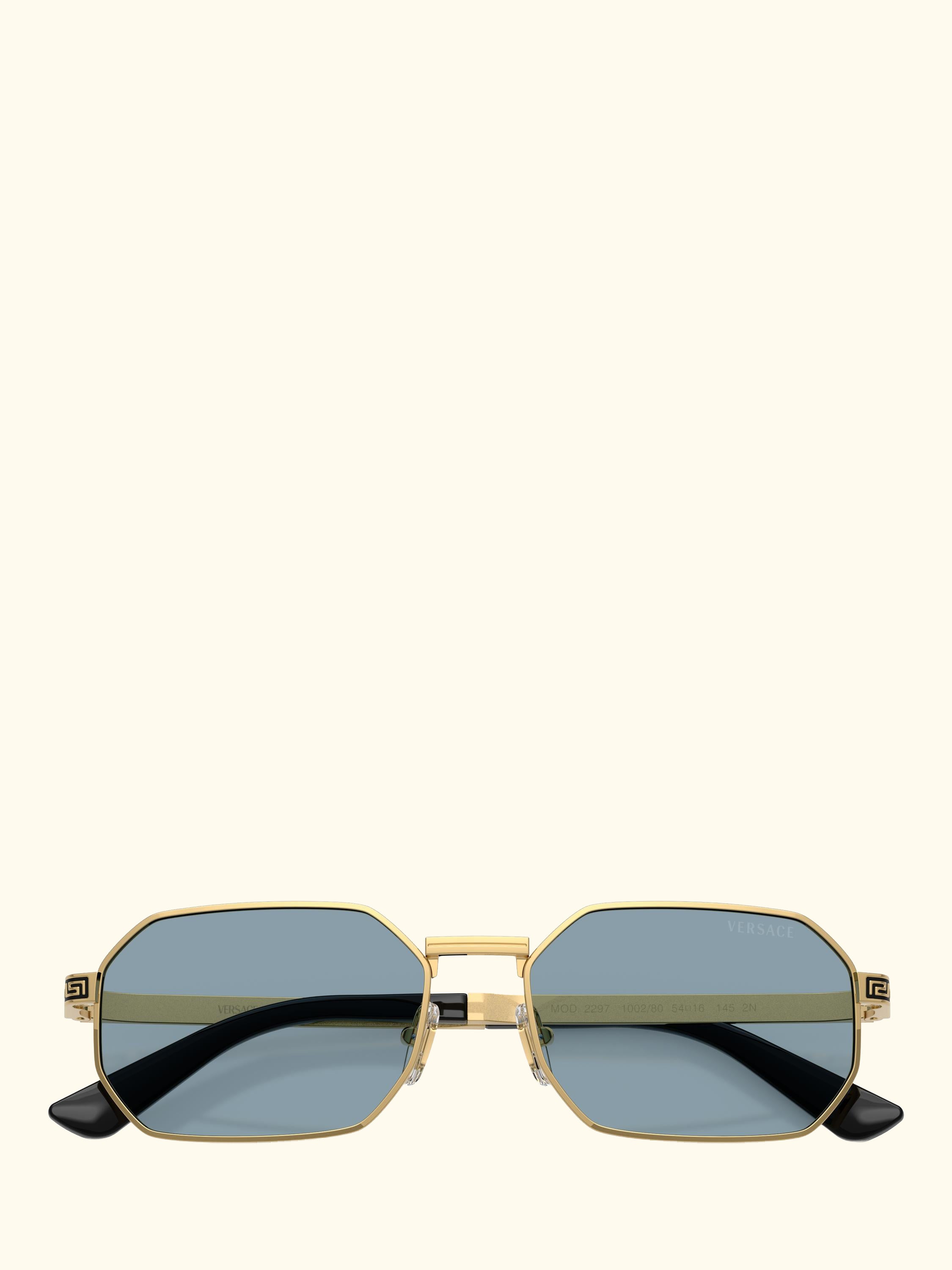 VE2297 Round Sunglasses, Gold