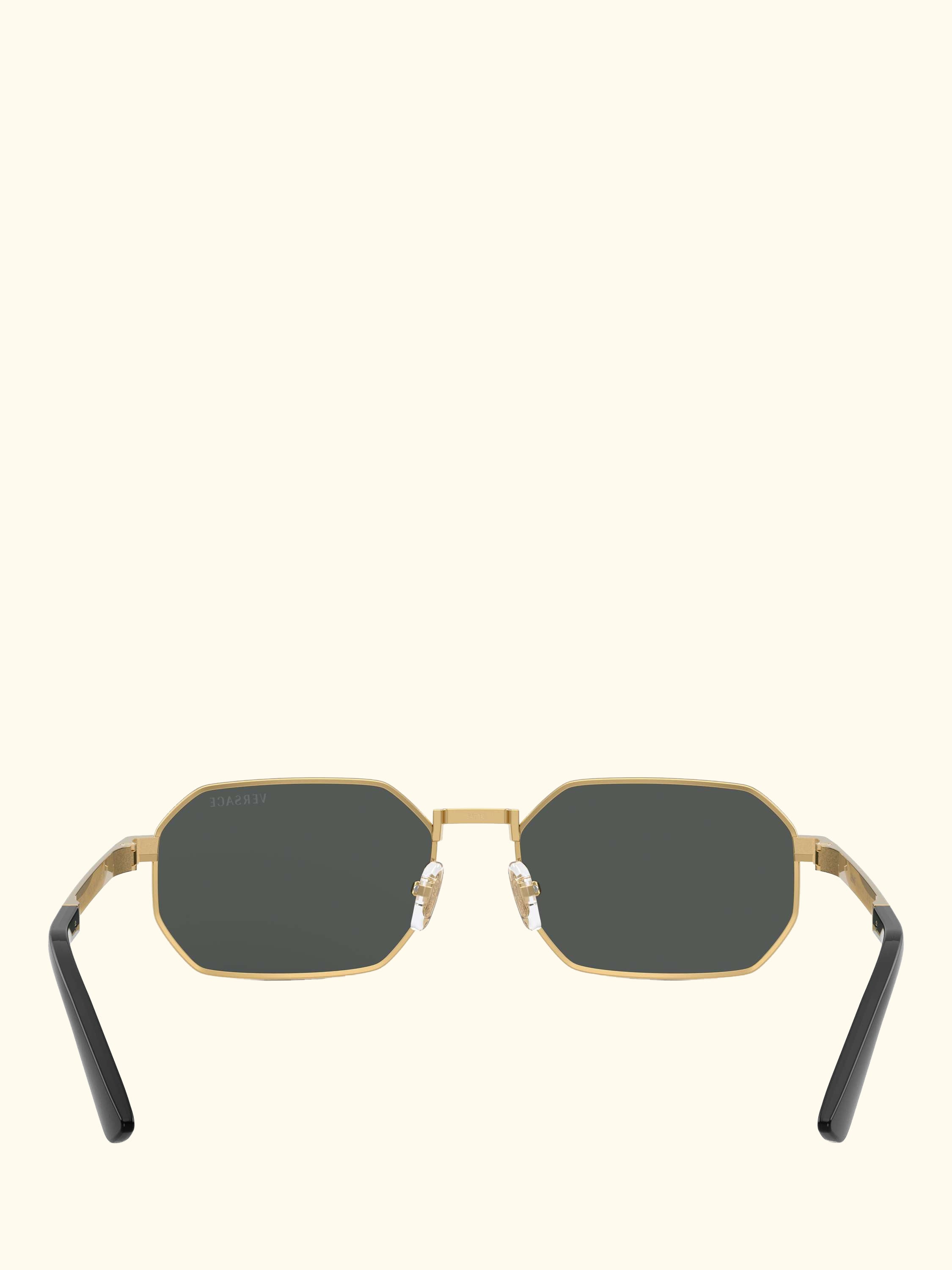 VE2297 Men's Irregular Sunglasses, Gold/Grey
