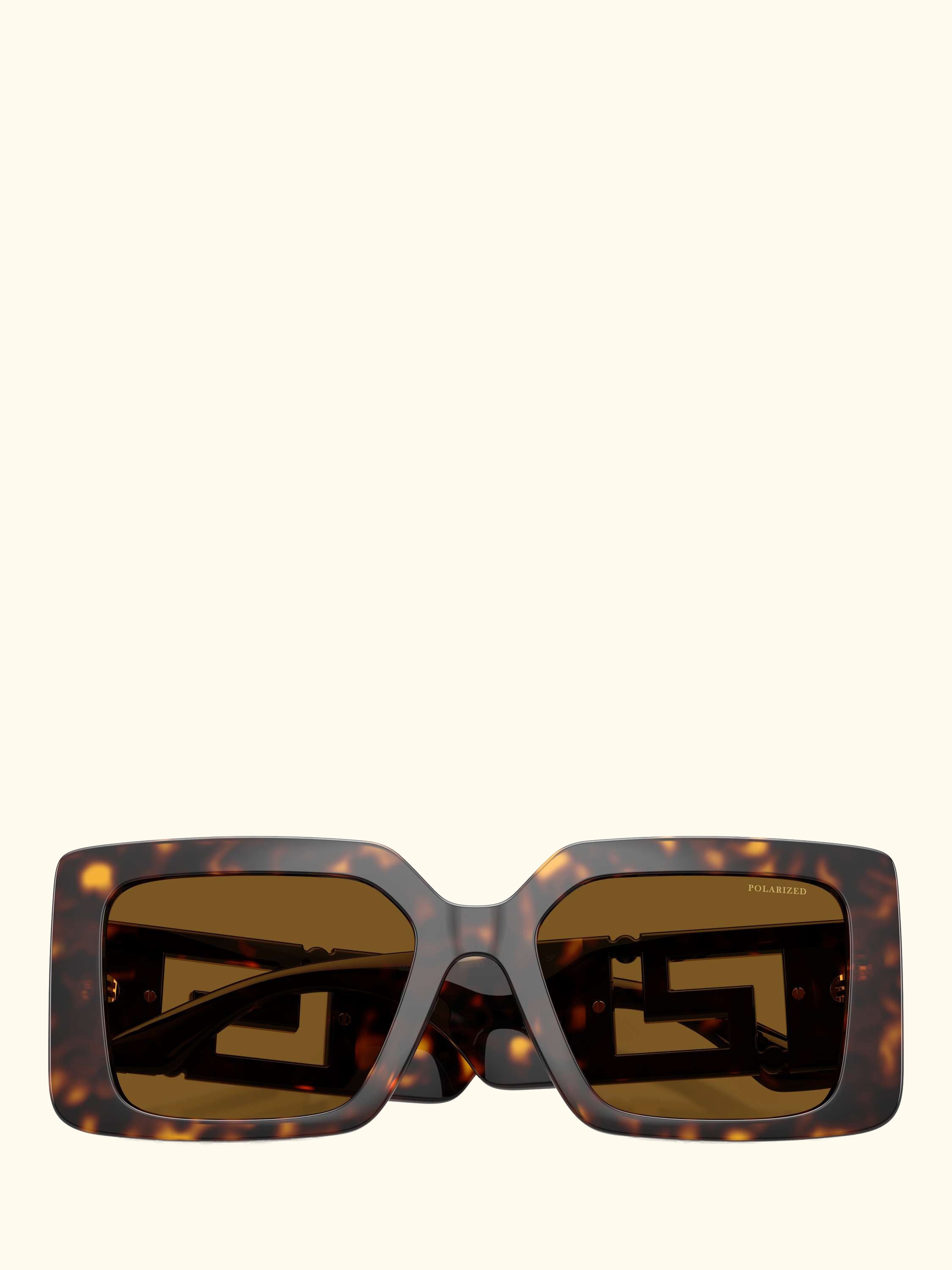 VE4505U Women's Polarised Square Sunglasses, 	Havana/Brown
