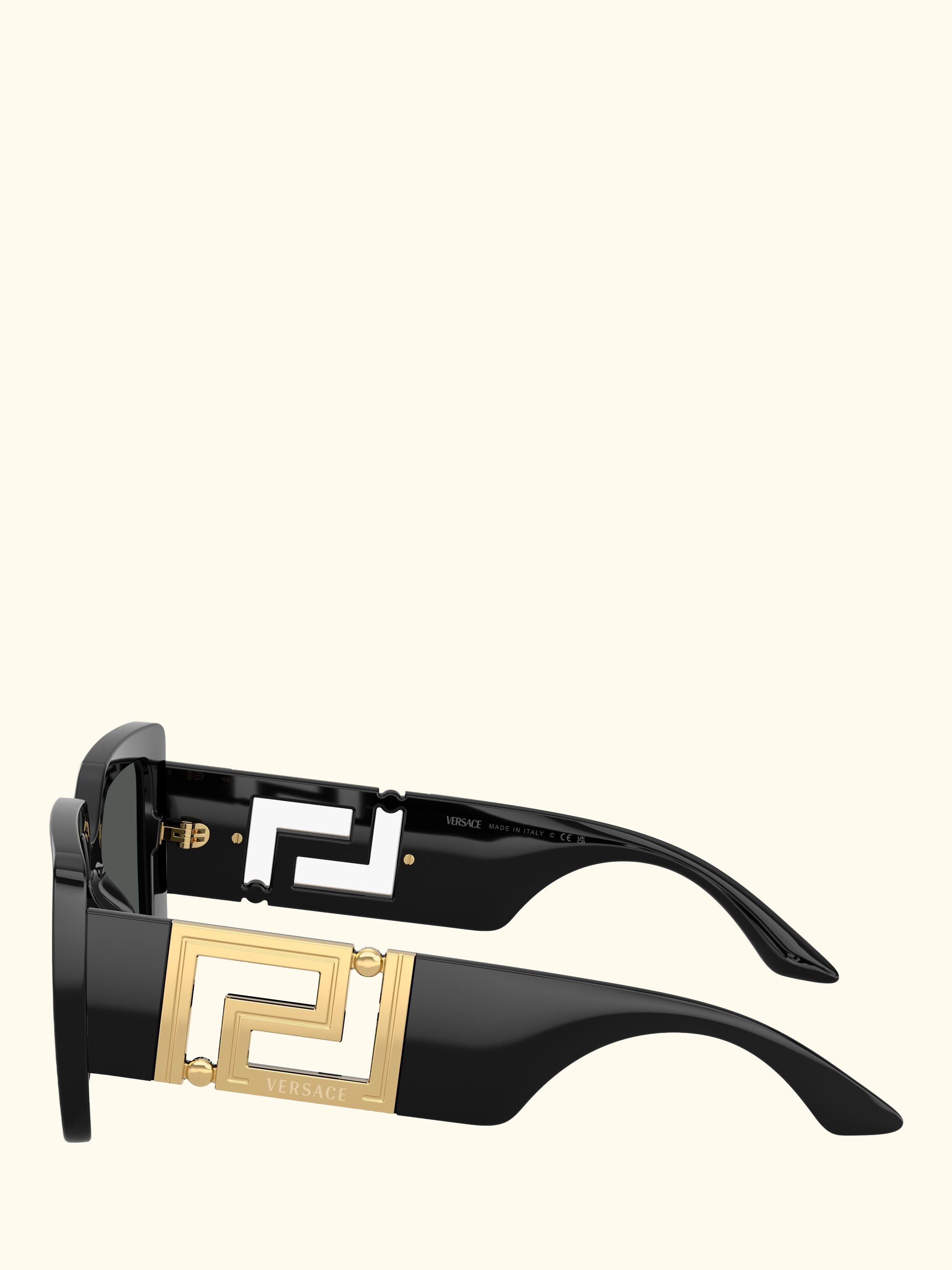 VE4505U Women's Square Sunglasses, Black