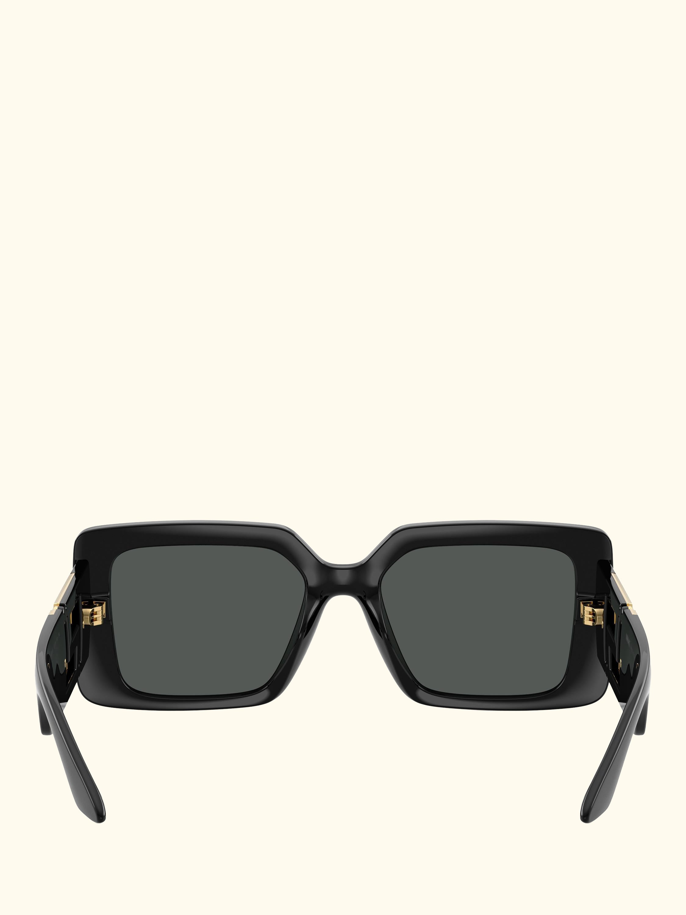 VE4505U Women's Square Sunglasses, Black