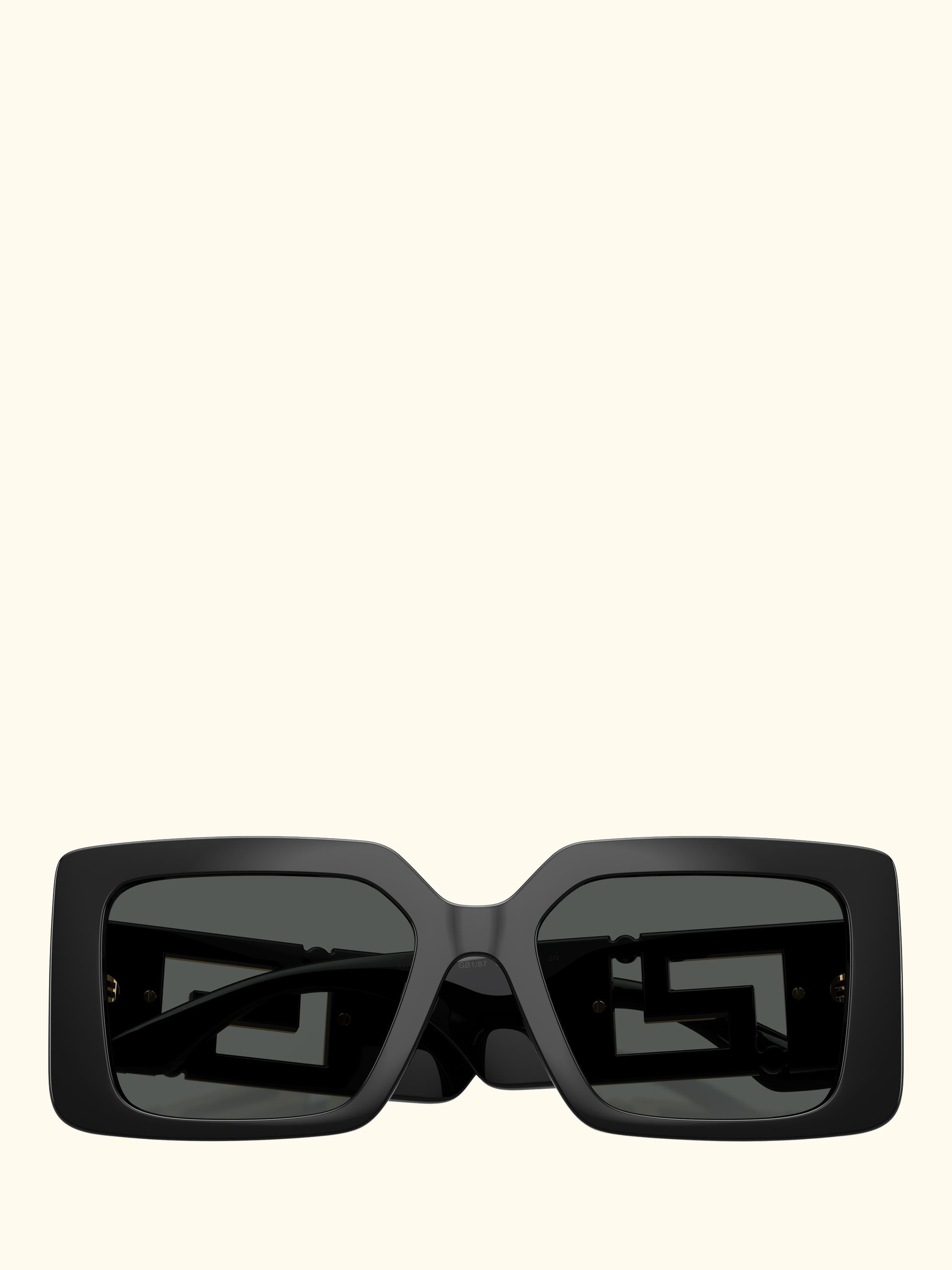 VE4505U Women's Square Sunglasses, Black