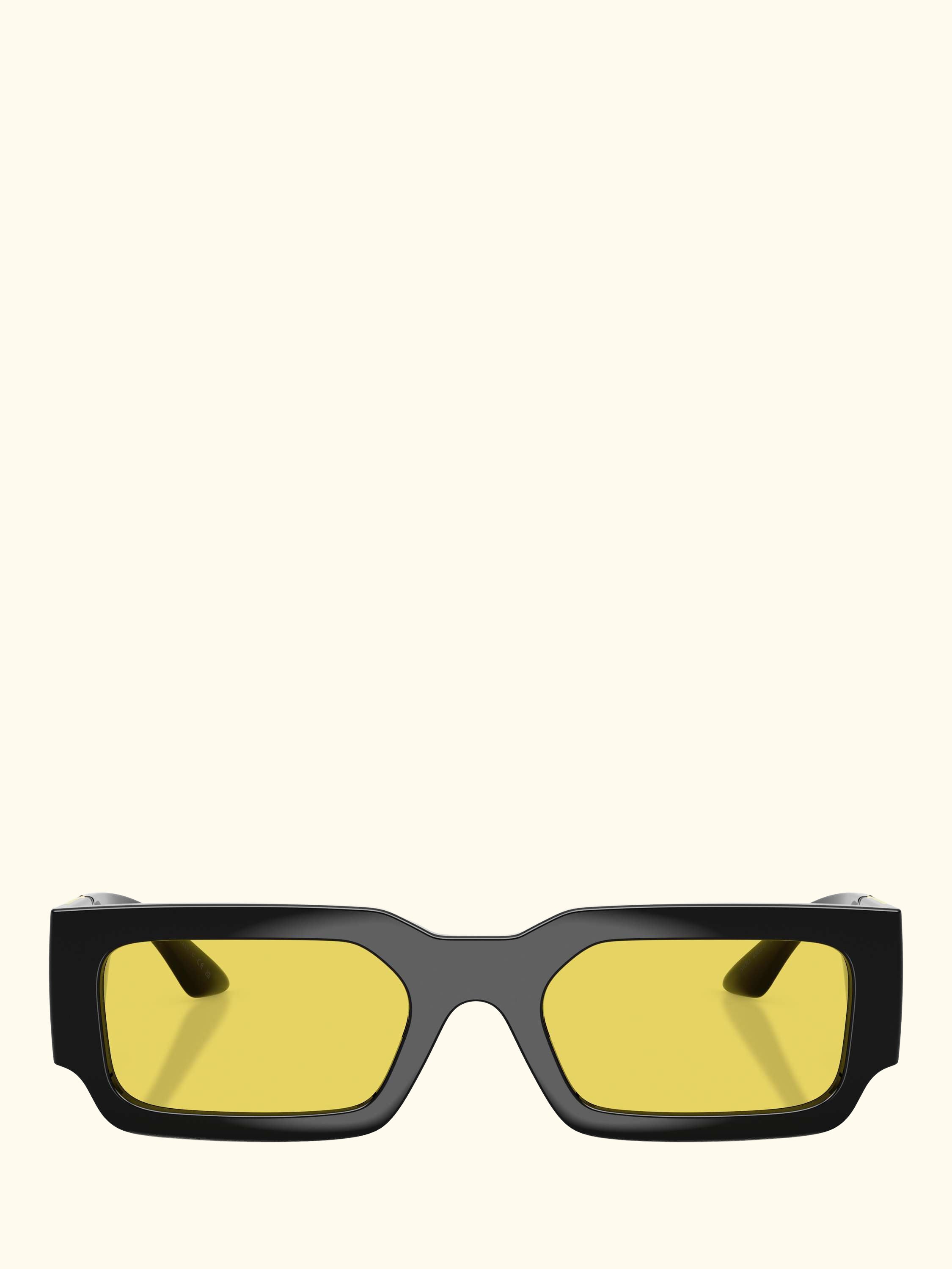 VE4506U Unisex Rectangular Sunglasses, Black/Yellow
