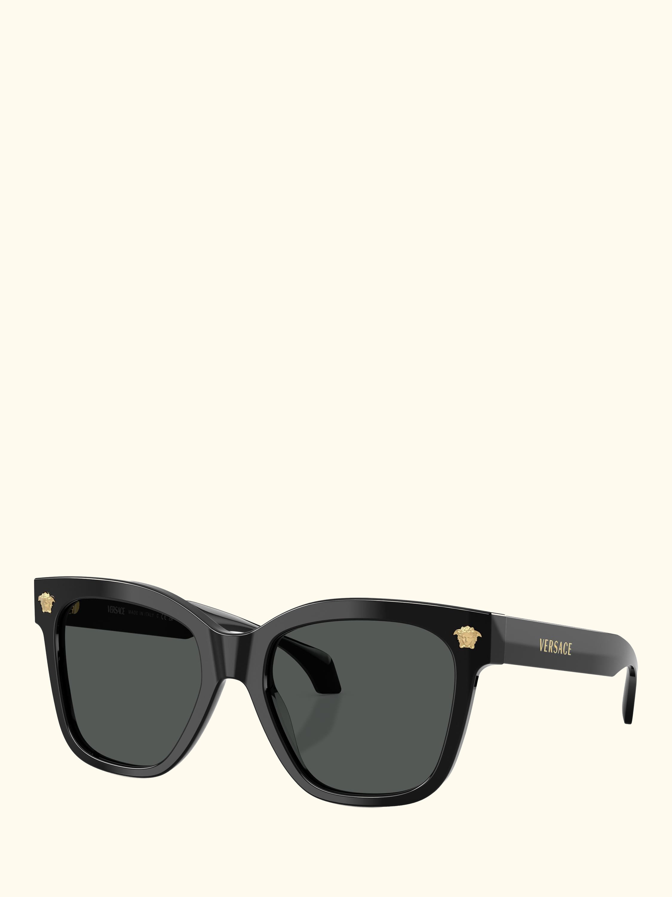VE4511 Square Sunglasses, Black/Grey