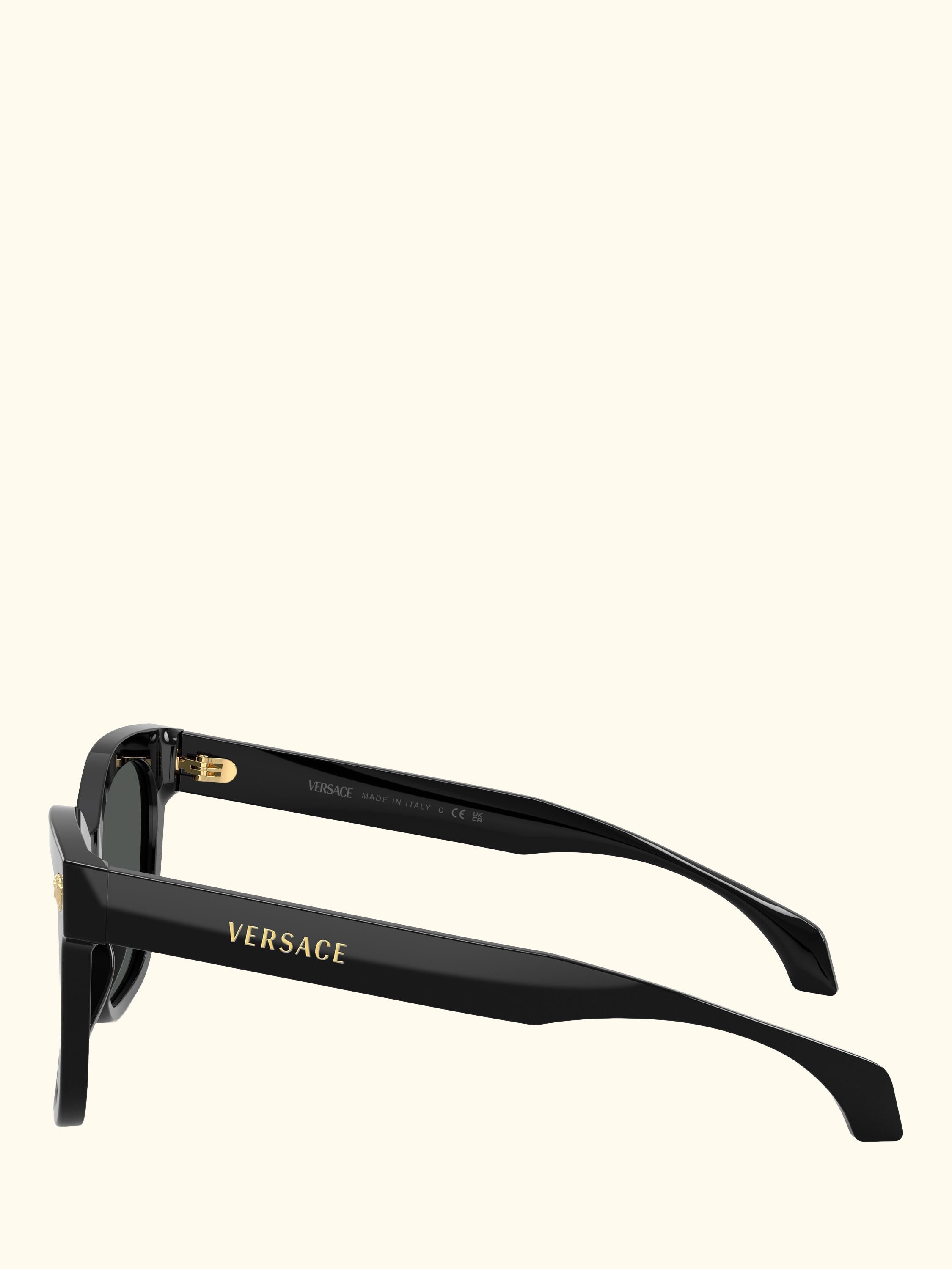 VE4511 Square Sunglasses, Black/Grey