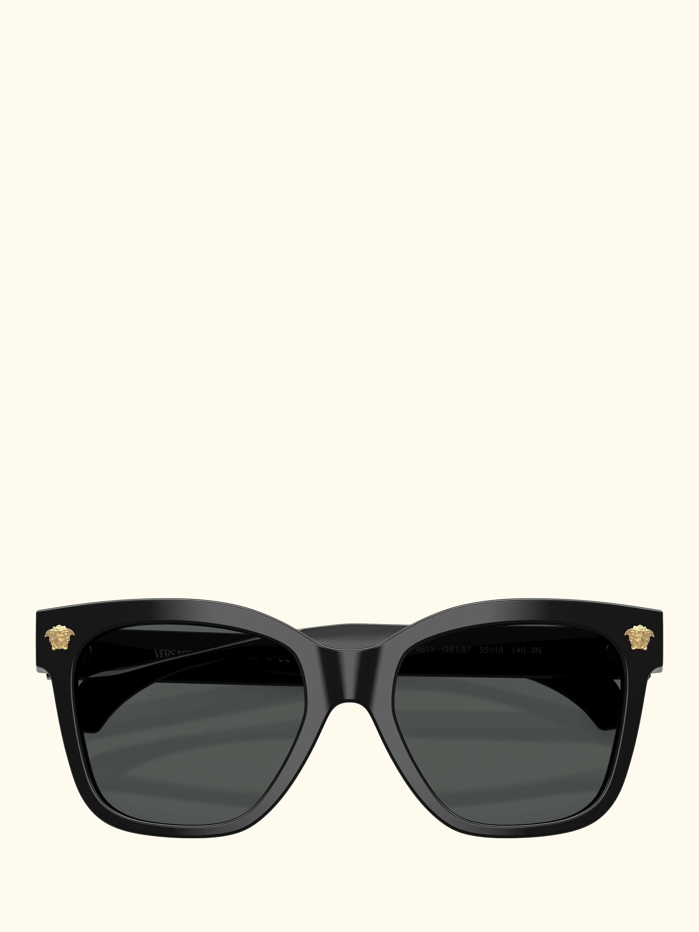 VE4511 Square Sunglasses, Black/Grey