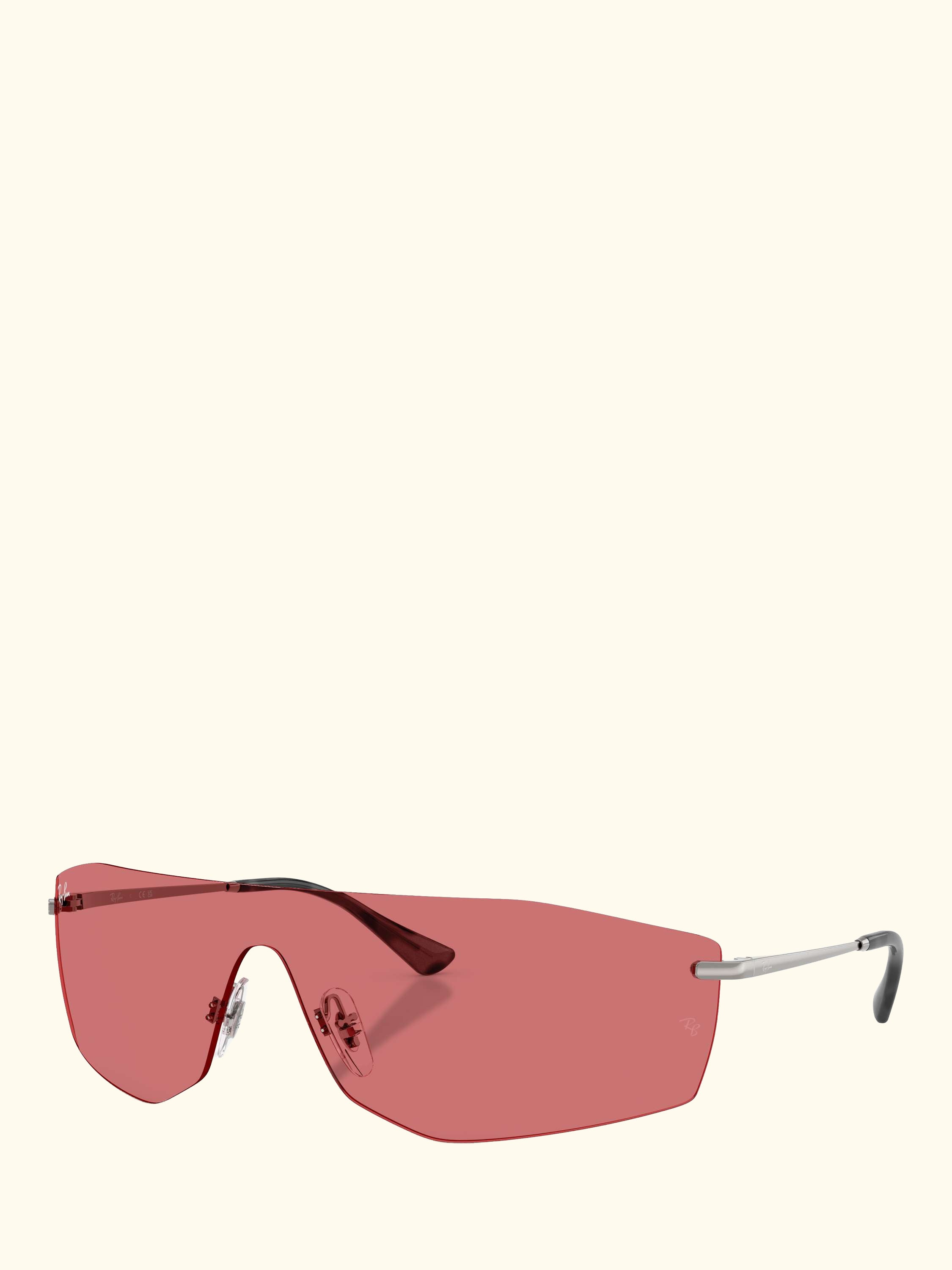 RB3781 Men's Alix Rectangular Sunglasses, Gunmetal/Red